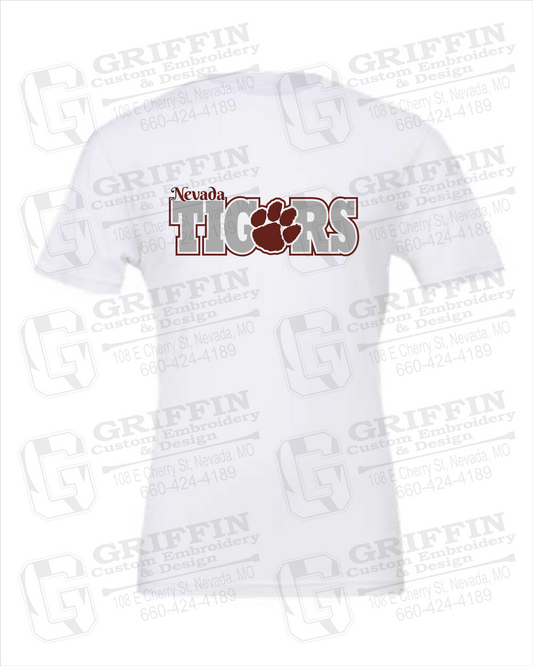 Nevada Tigers 23-D 100% Cotton Short Sleeve T-Shirt