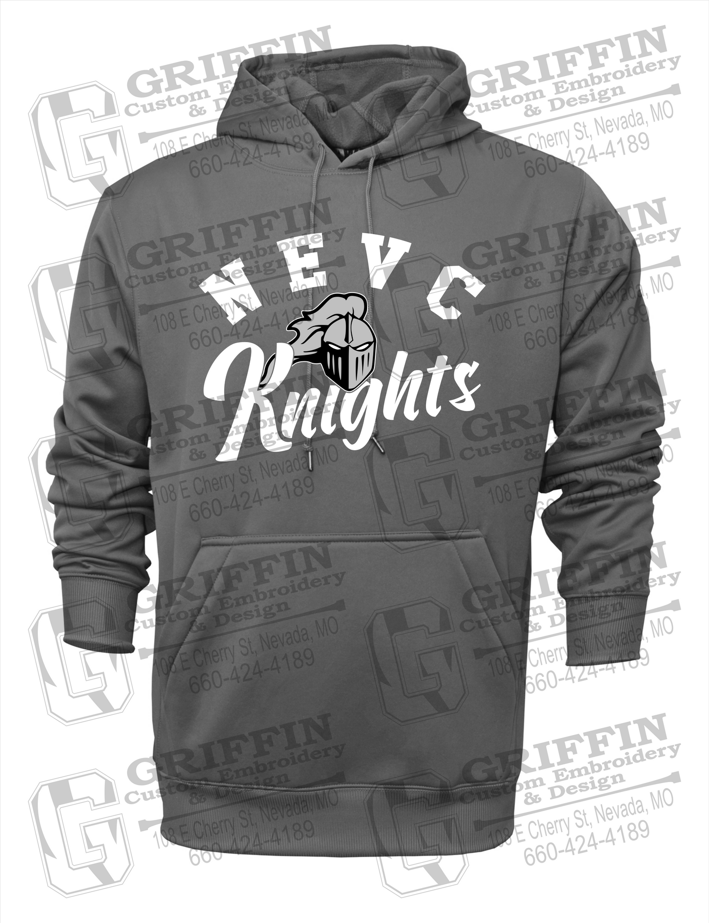 Performance Fleece Hoodie - NEVC Knights 23-D