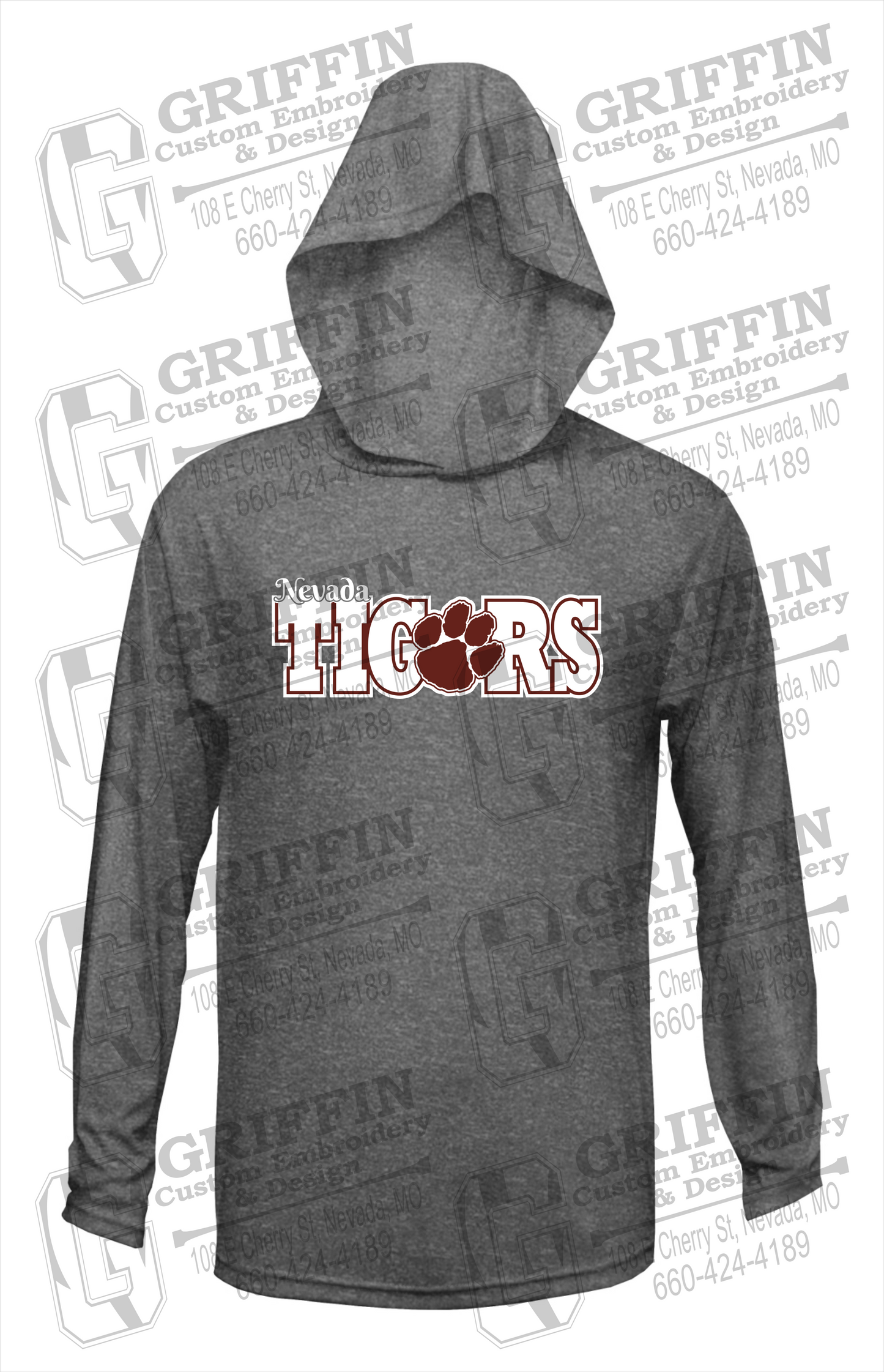 Dry-Fit T-Shirt Hoodie - Nevada Tigers 23-D