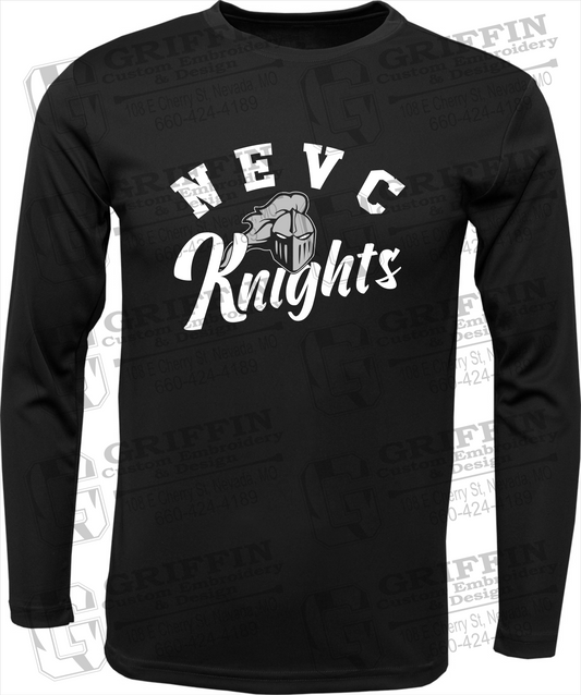Toddler Dry-Fit Long Sleeve T-Shirt - NEVC Knights 23-D