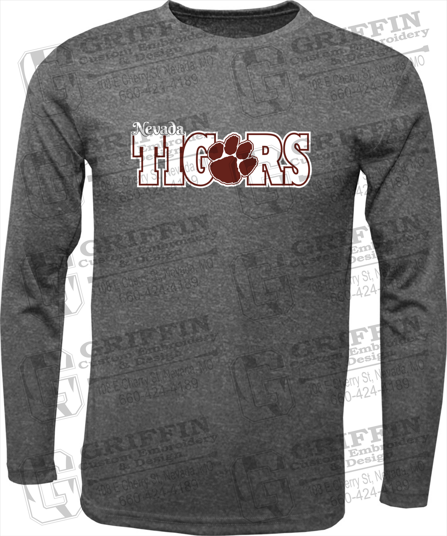 Dry-Fit Long Sleeve T-Shirt - Nevada Tigers 23-D