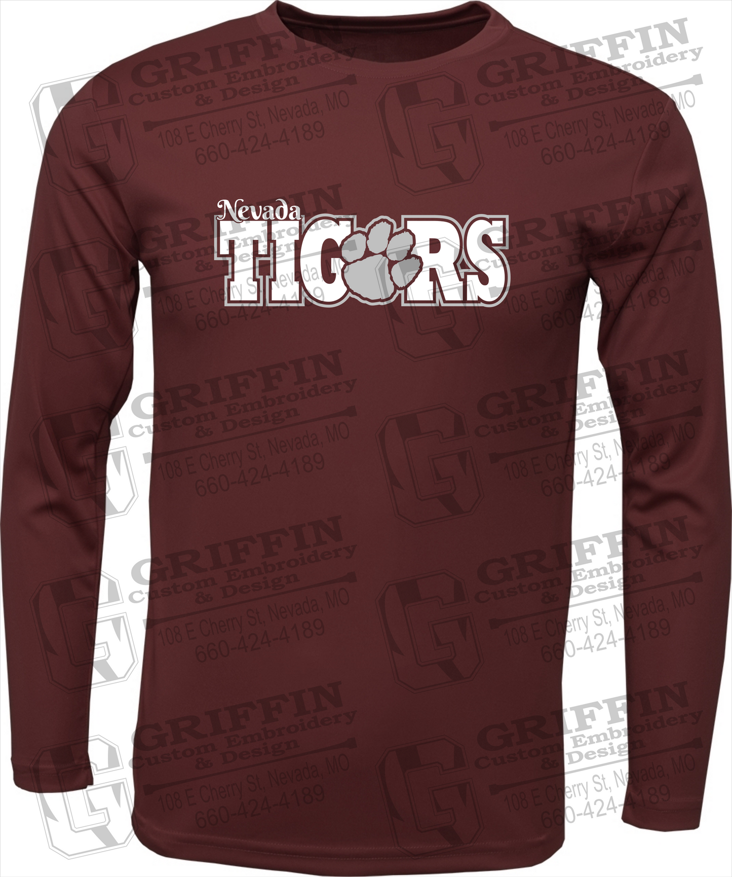 Dry-Fit Long Sleeve T-Shirt - Nevada Tigers 23-D