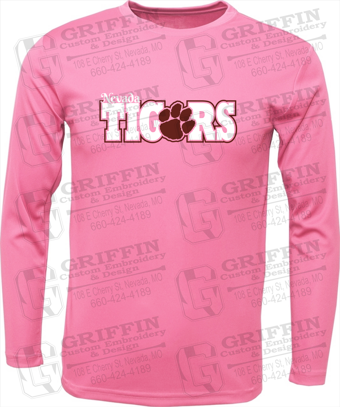 Toddler Dry-Fit Long Sleeve T-Shirt - Nevada Tigers 23-D