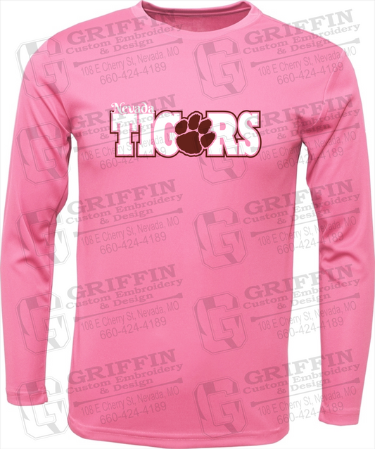 Toddler Dry-Fit Long Sleeve T-Shirt - Nevada Tigers 23-D