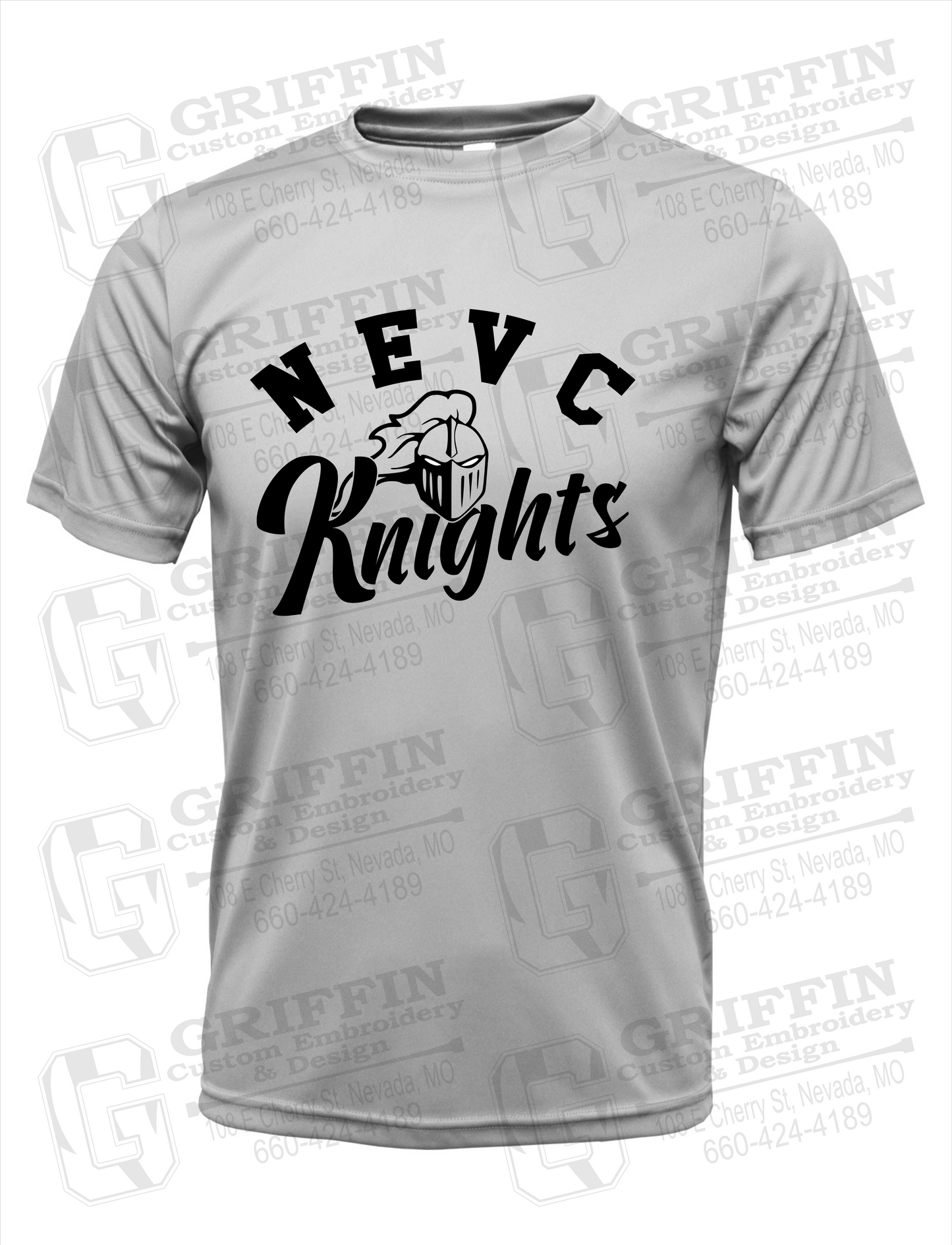 Dry-Fit Short Sleeve T-Shirt - NEVC Knights 23-D