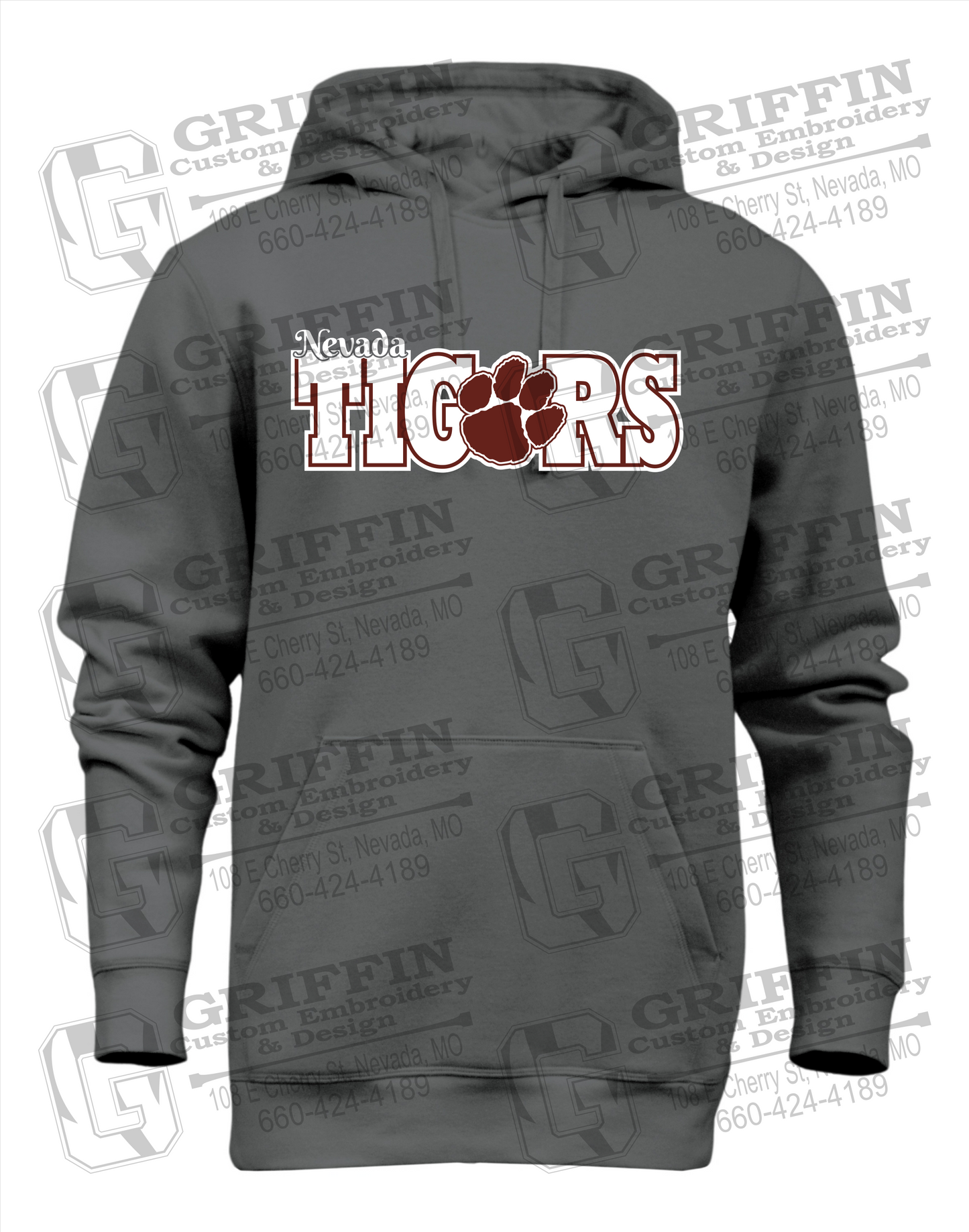 Heavyweight Fleece Hoodie - Nevada Tigers 23-D