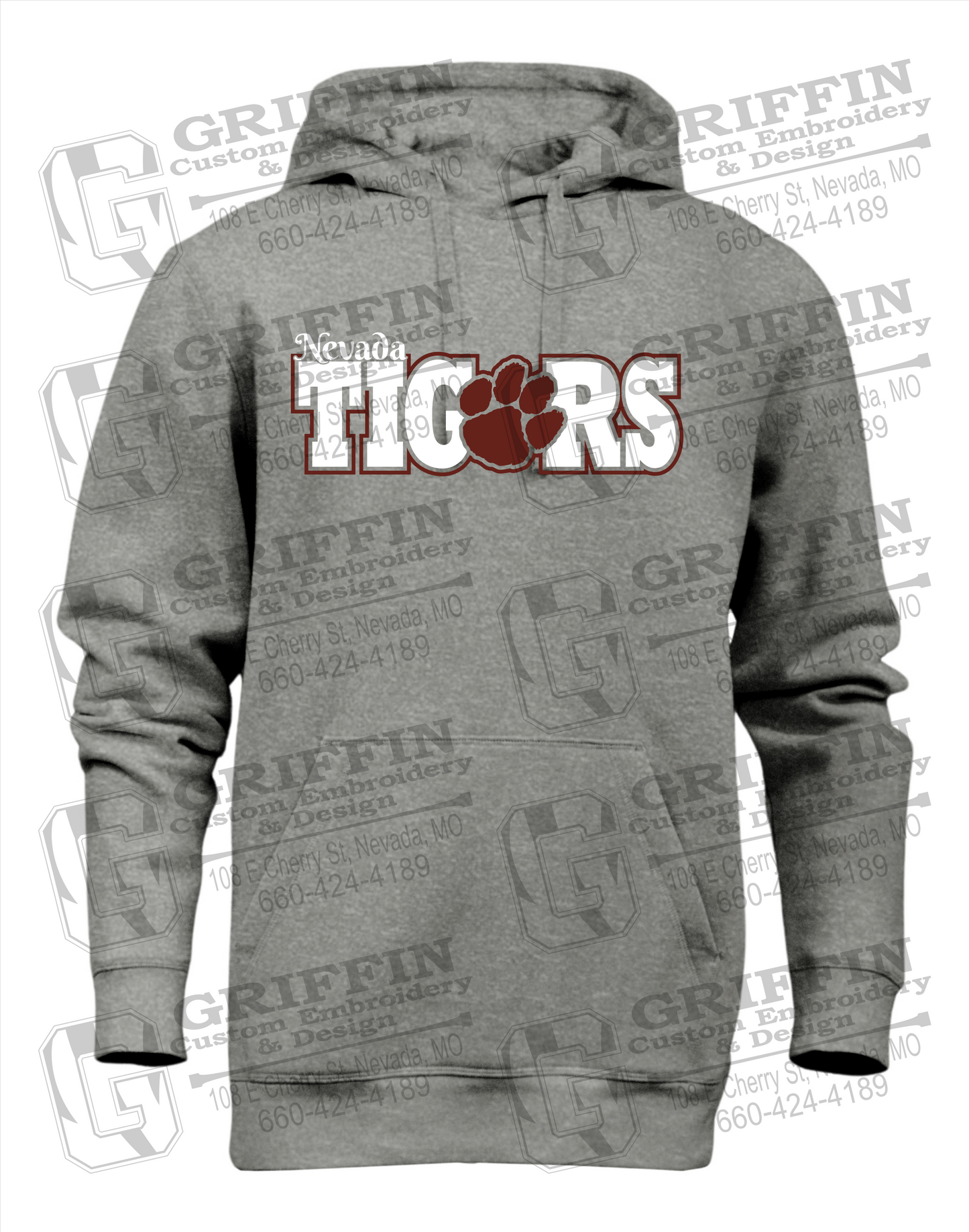 Heavyweight Fleece Hoodie - Nevada Tigers 23-D