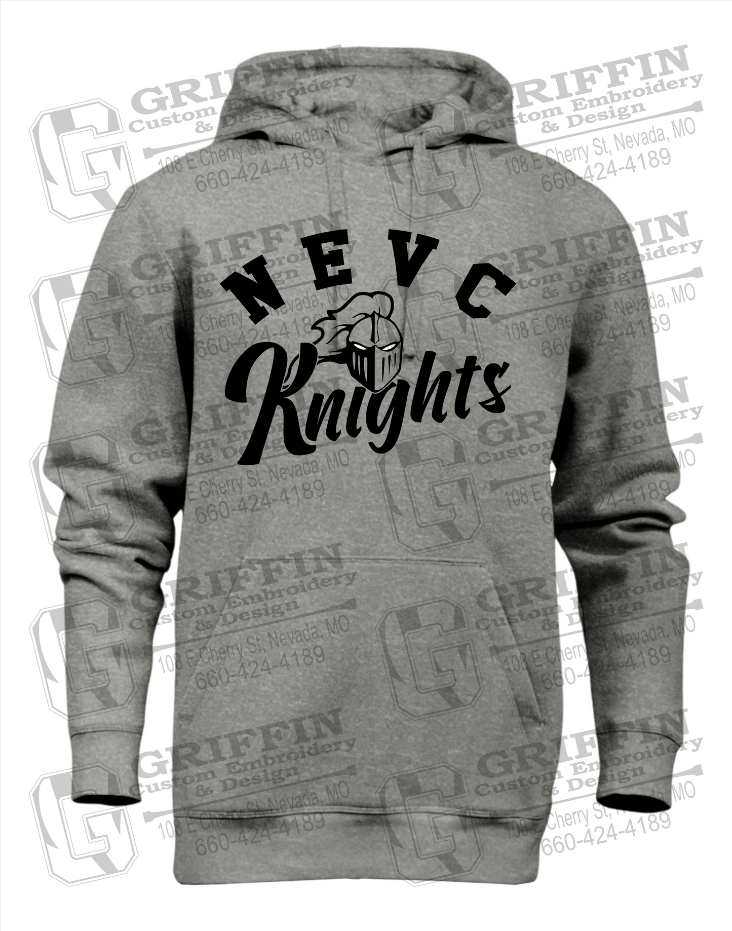 Heavyweight Fleece Hoodie - NEVC Knights 23-D