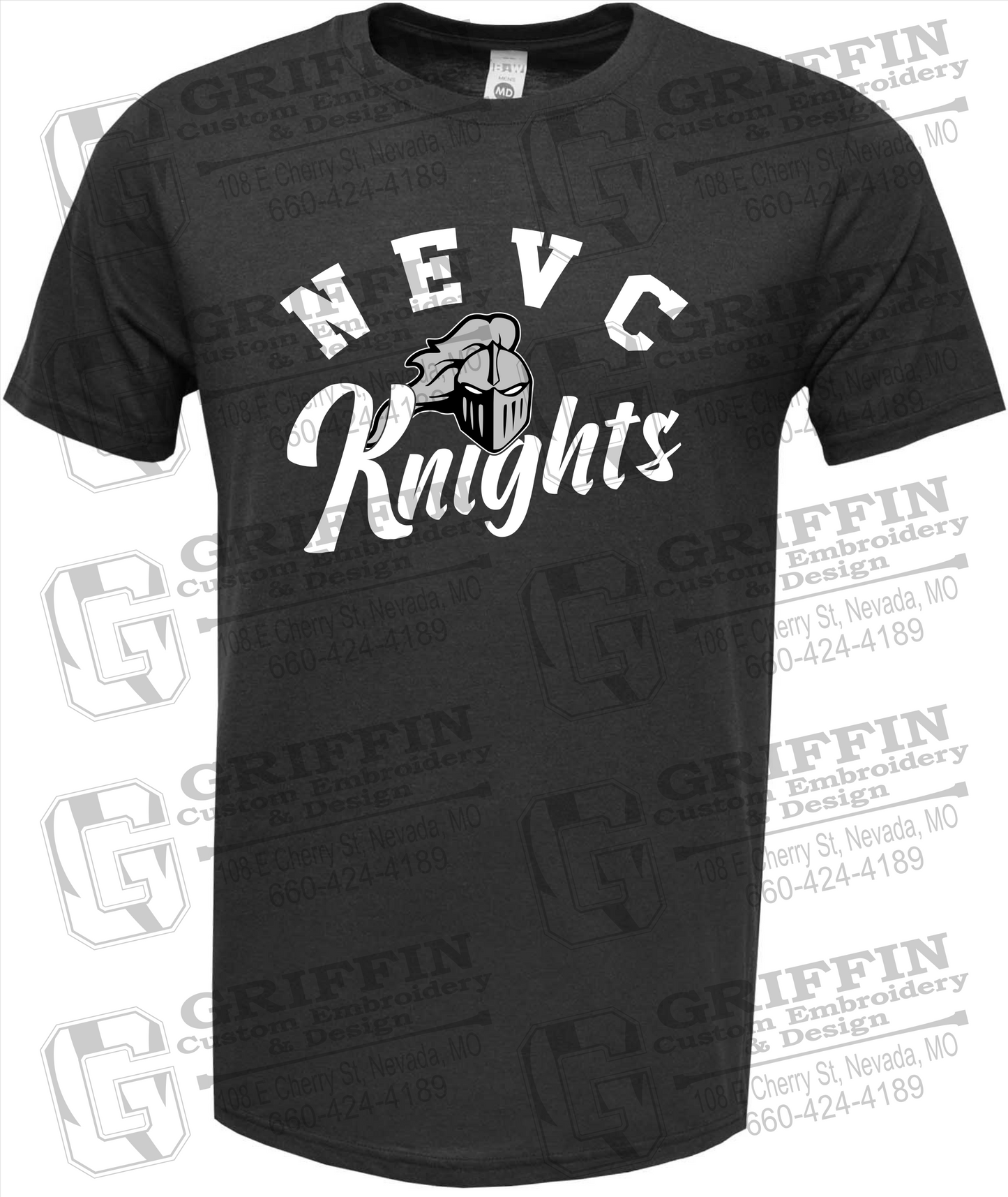 NEVC Knights 23-D Short Sleeve T-Shirt
