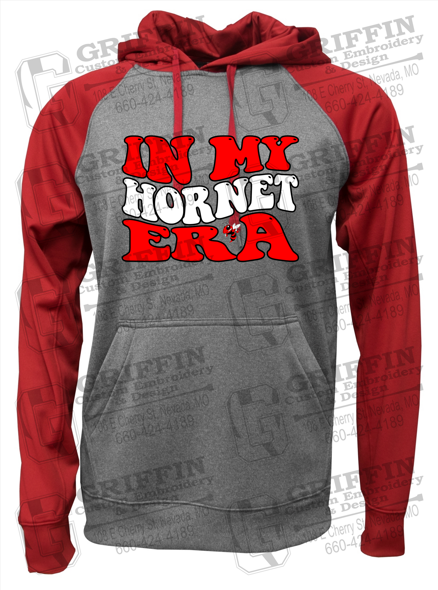 Hume Hornets 23-D Raglan Hoodie