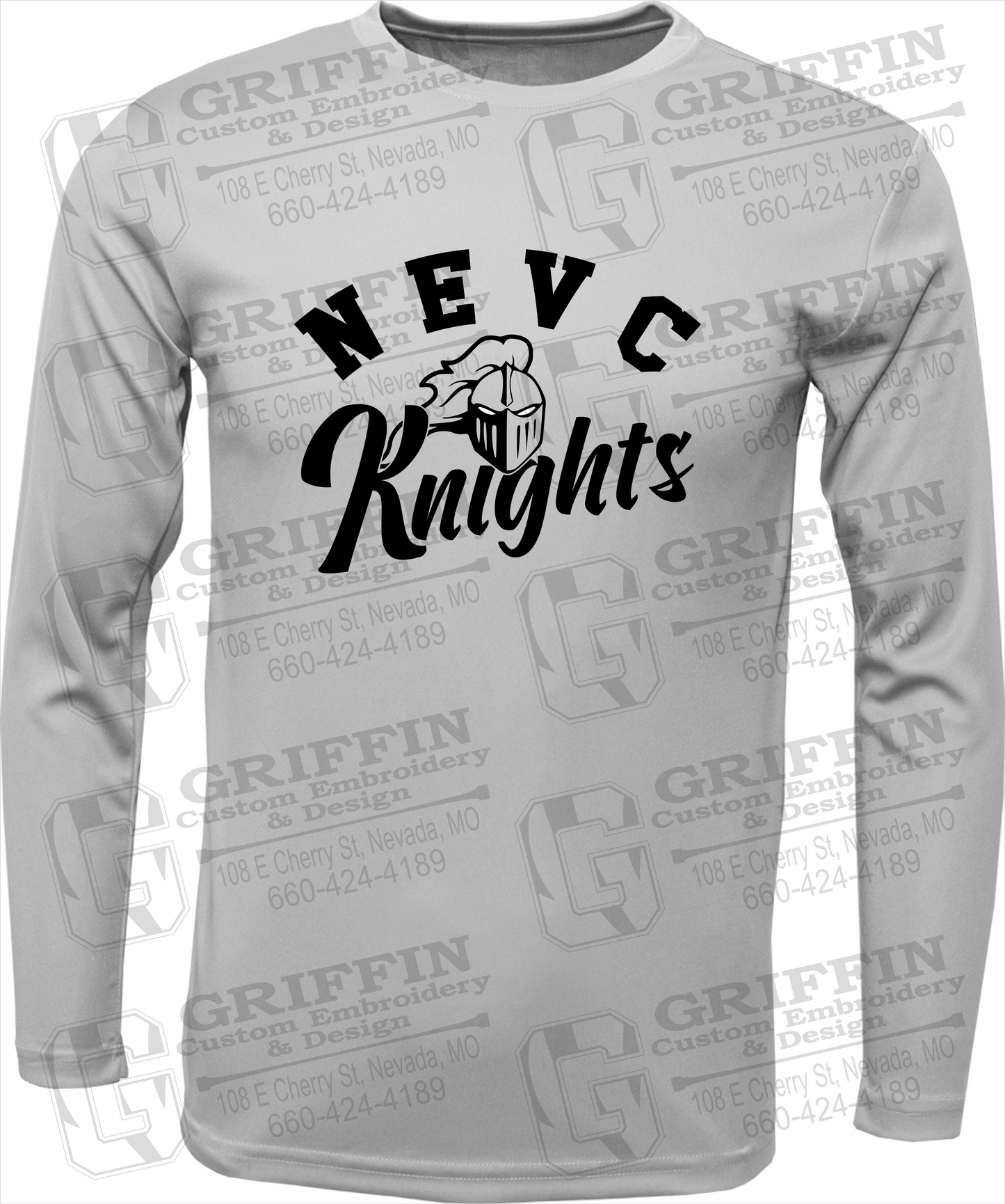 Dry-Fit Long Sleeve T-Shirt - NEVC Knights 23-D