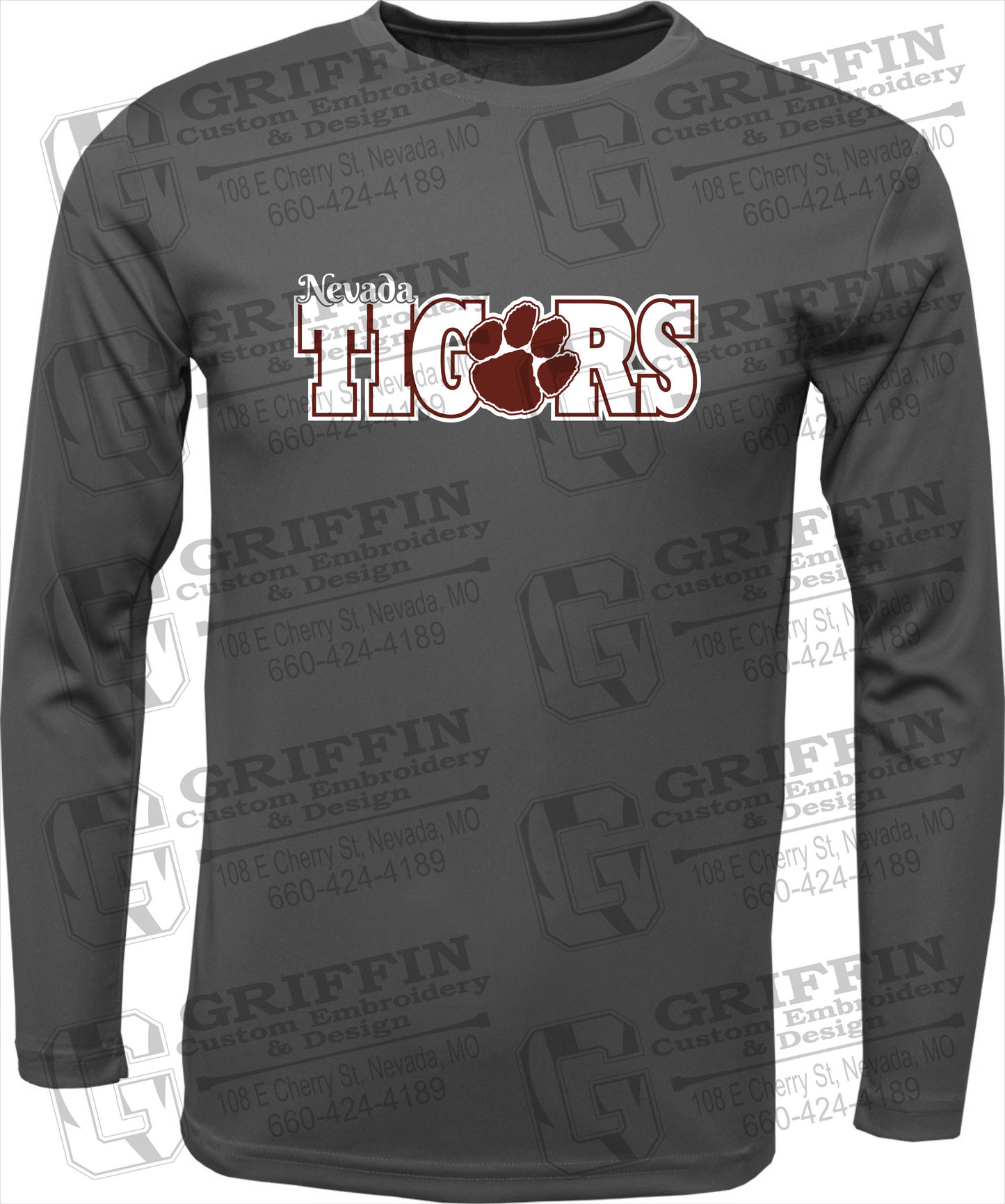 Dry-Fit Long Sleeve T-Shirt - Nevada Tigers 23-D