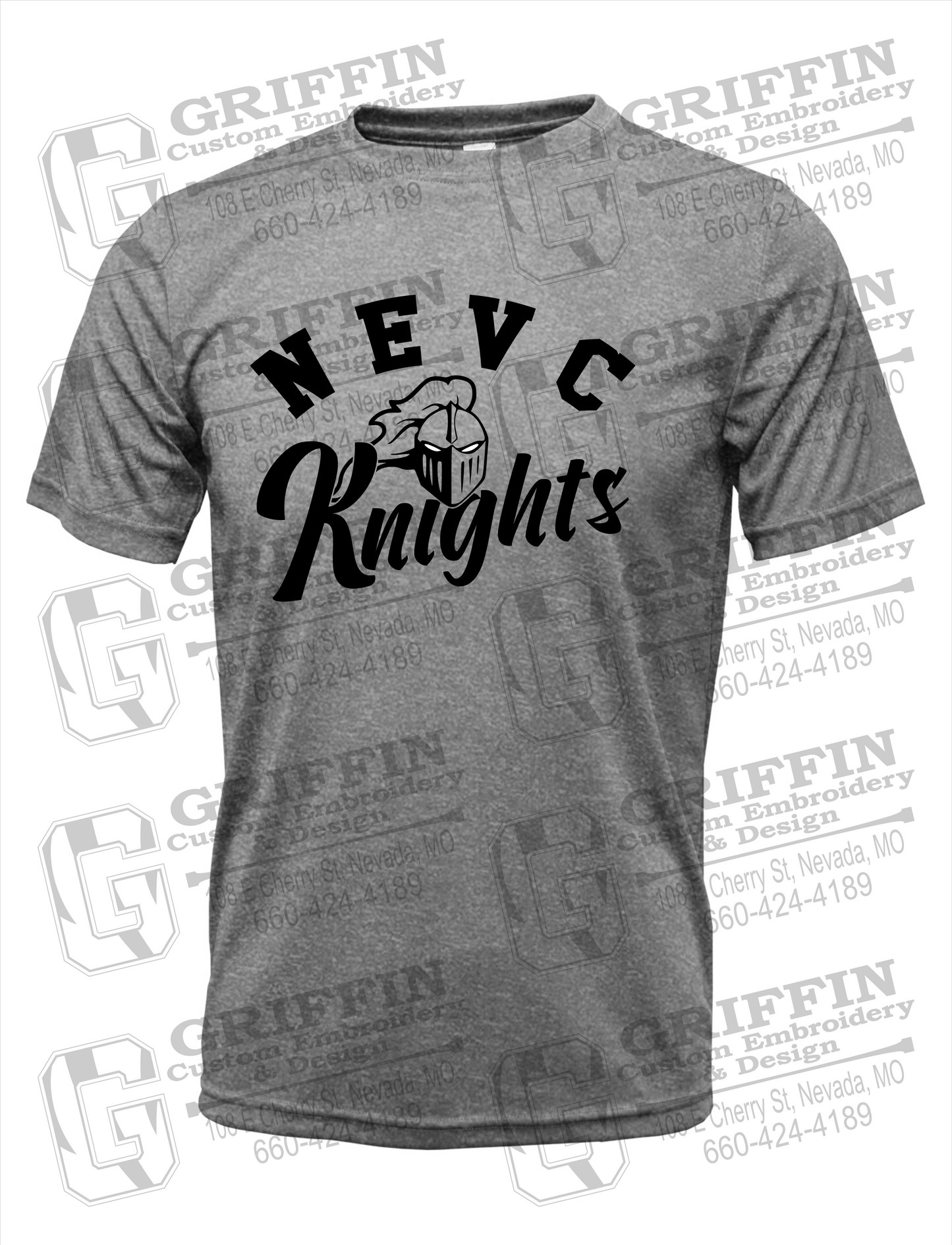 Dry-Fit Short Sleeve T-Shirt - NEVC Knights 23-D