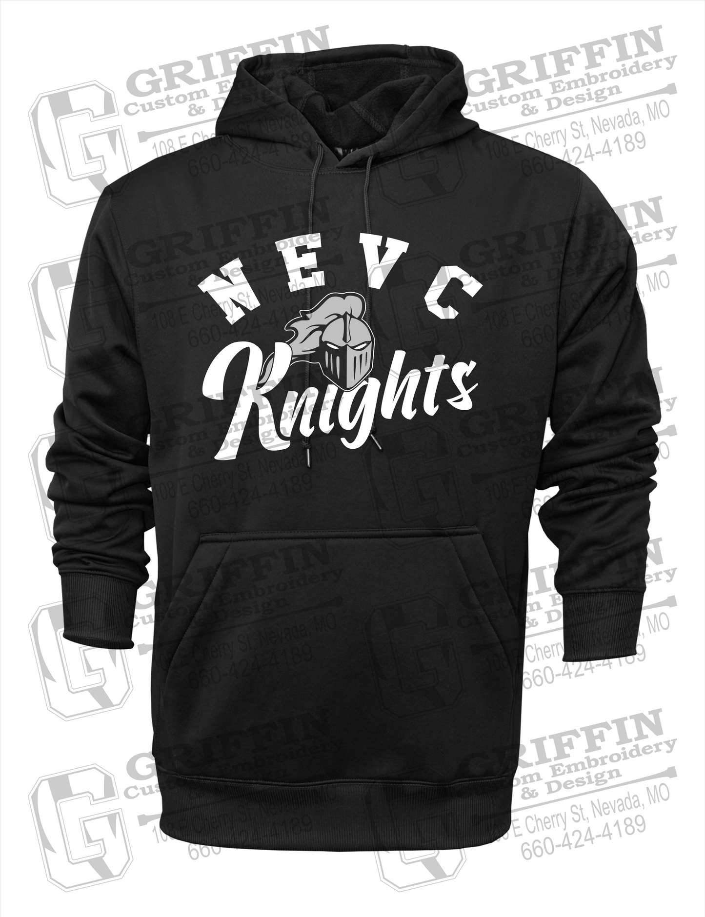 Performance Fleece Hoodie - NEVC Knights 23-D