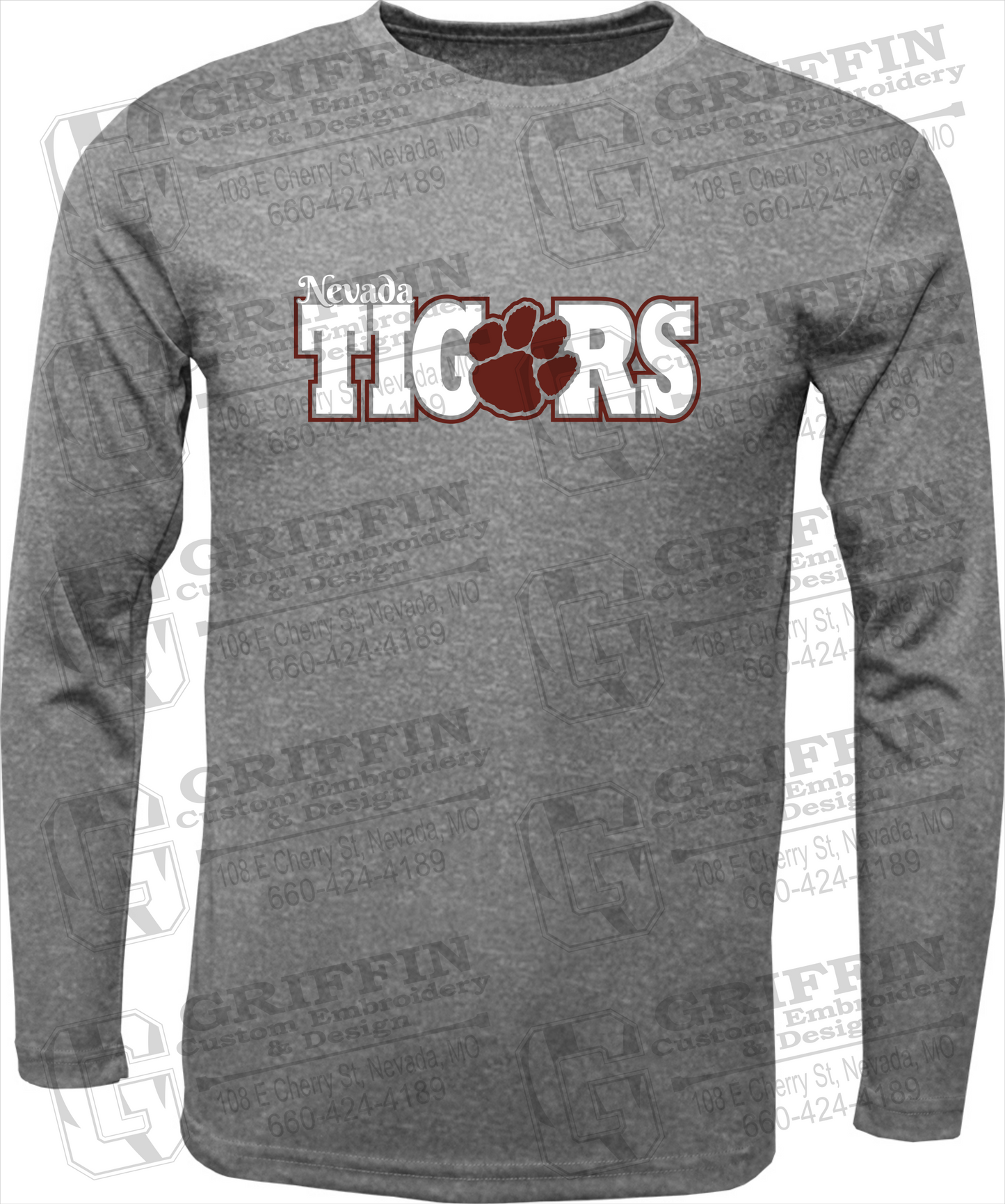 Dry-Fit Long Sleeve T-Shirt - Nevada Tigers 23-D