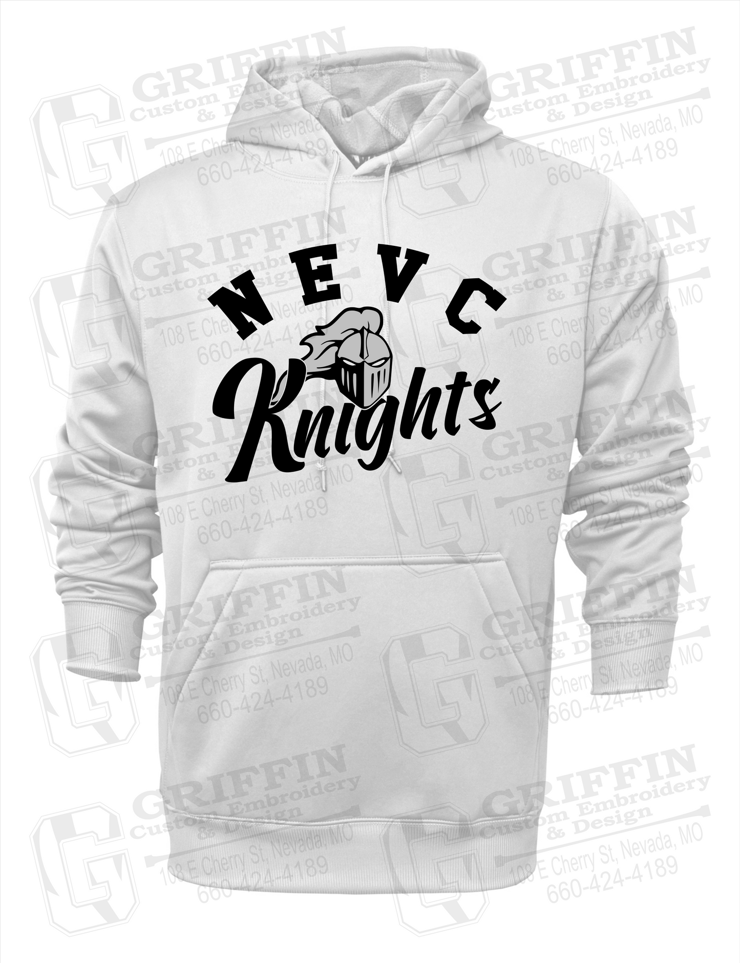 Performance Fleece Hoodie - NEVC Knights 23-D