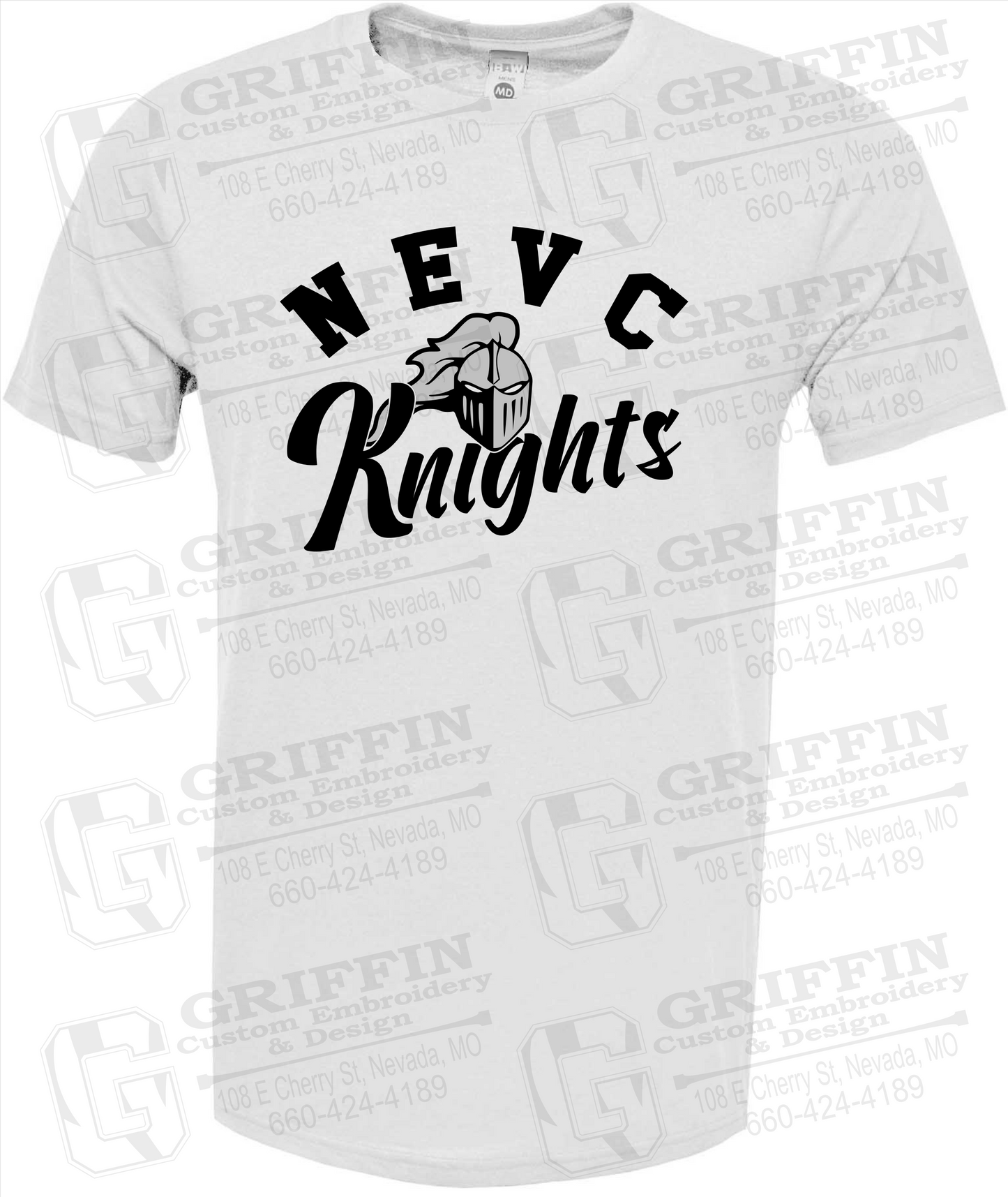 NEVC Knights 23-D Short Sleeve T-Shirt