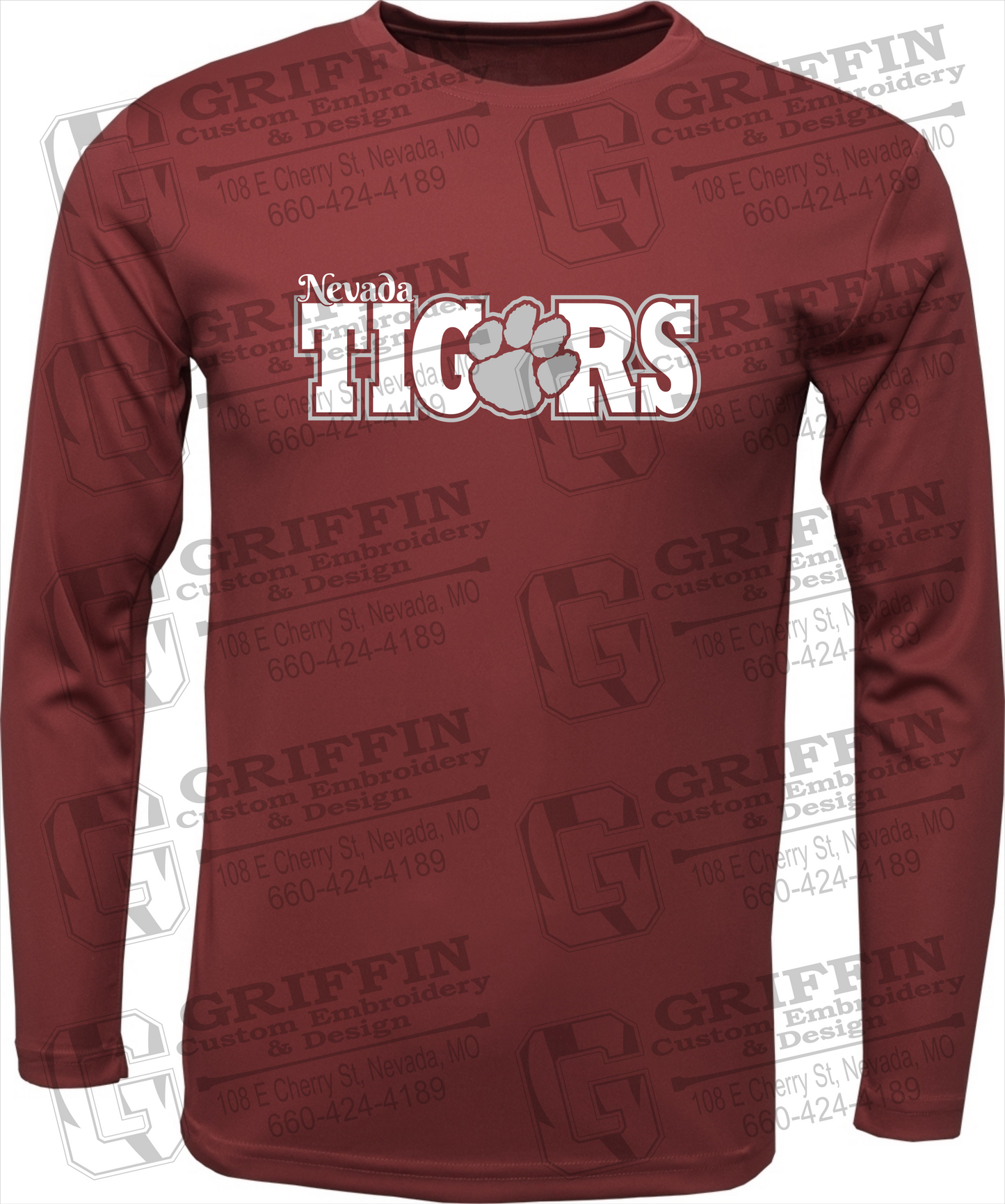 Dry-Fit Long Sleeve T-Shirt - Nevada Tigers 23-D