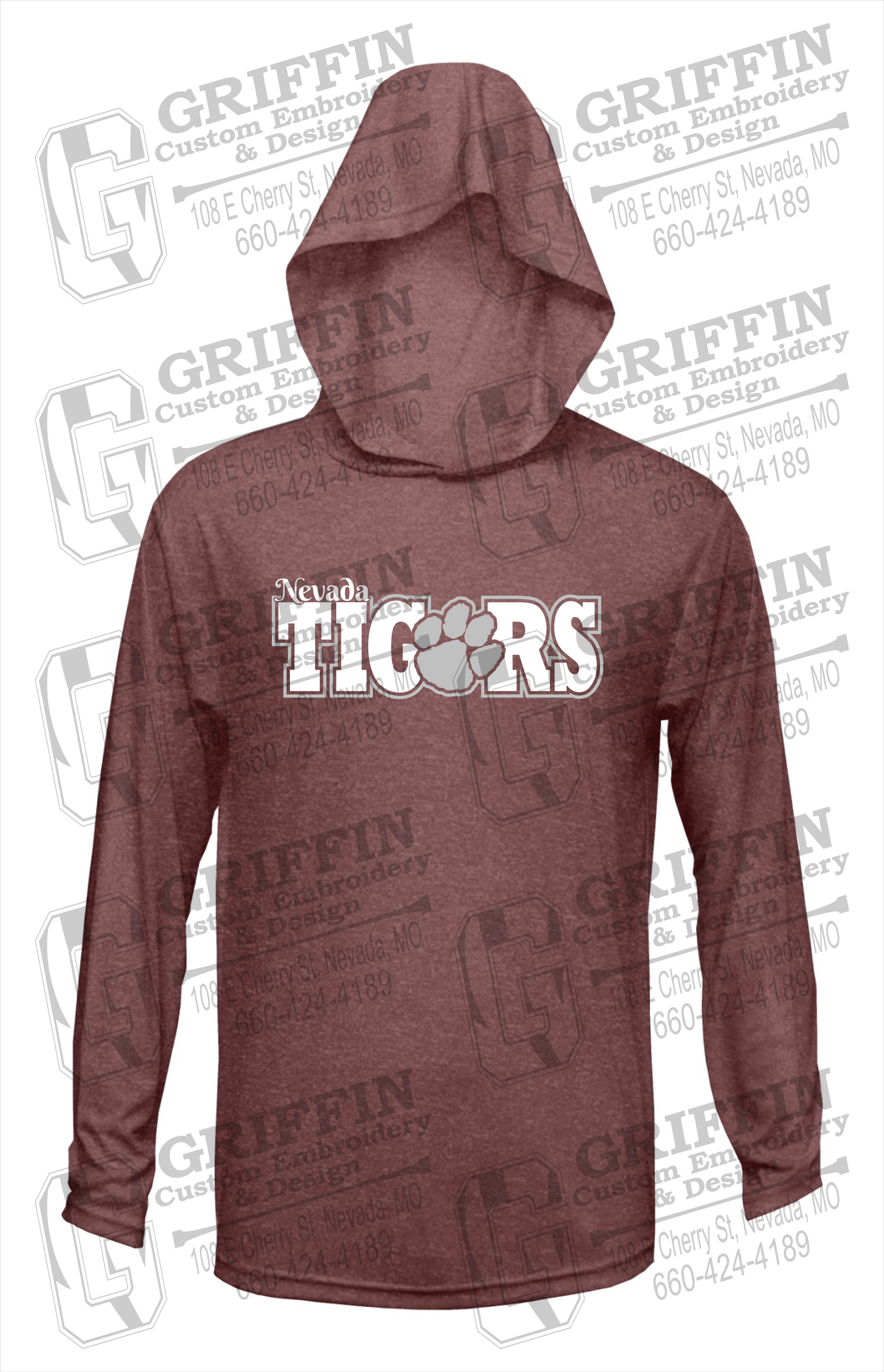 Dry-Fit T-Shirt Hoodie - Nevada Tigers 23-D