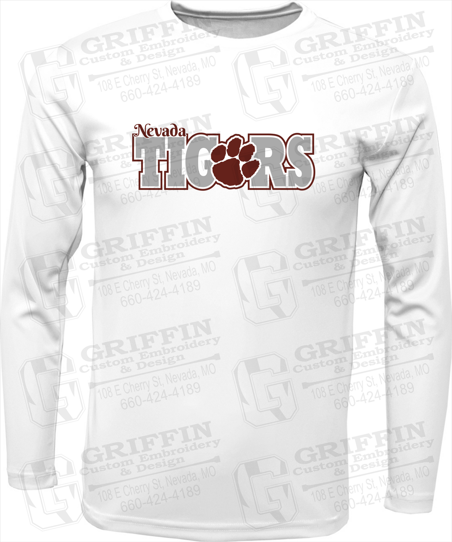 Dry-Fit Long Sleeve T-Shirt - Nevada Tigers 23-D