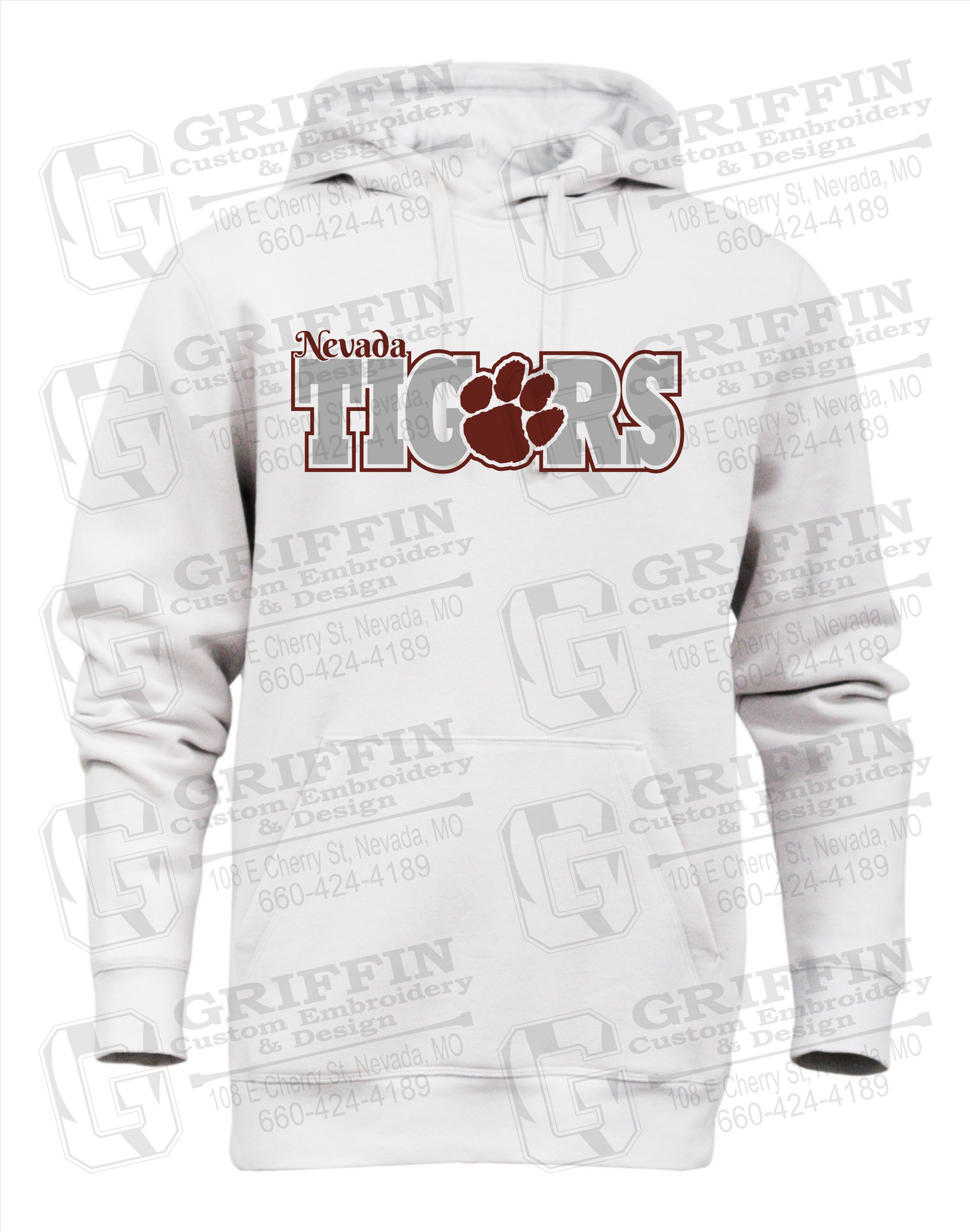 Heavyweight Fleece Hoodie - Nevada Tigers 23-D