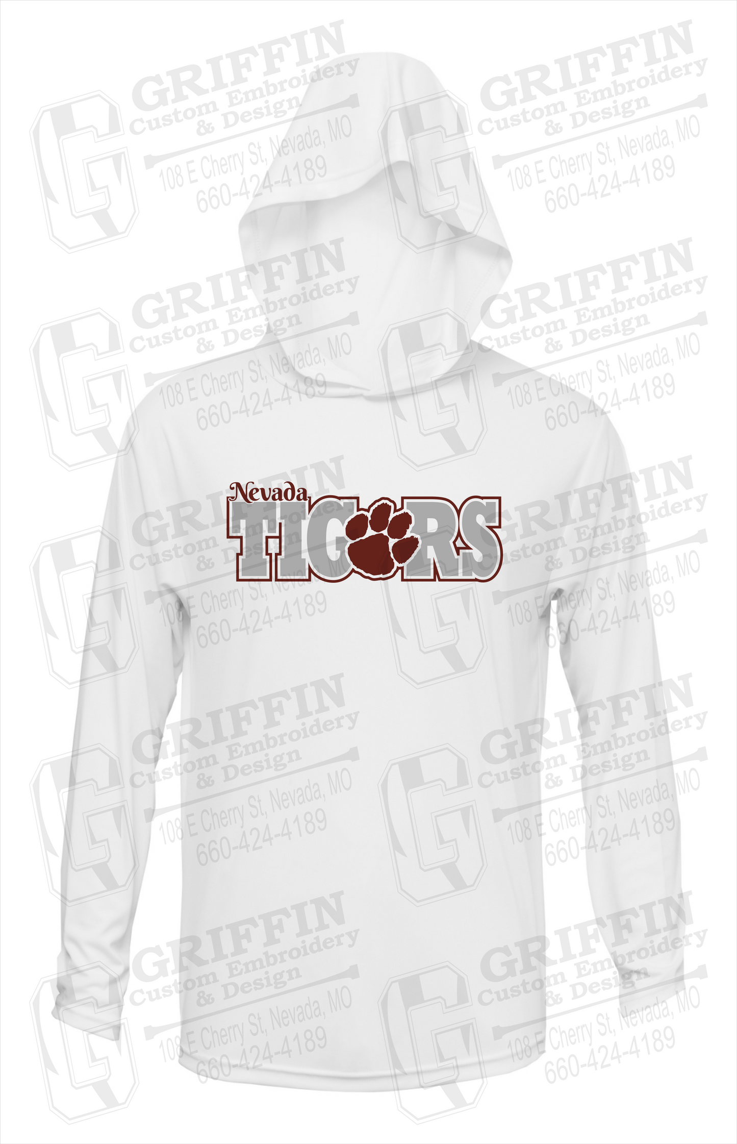 Dry-Fit T-Shirt Hoodie - Nevada Tigers 23-D