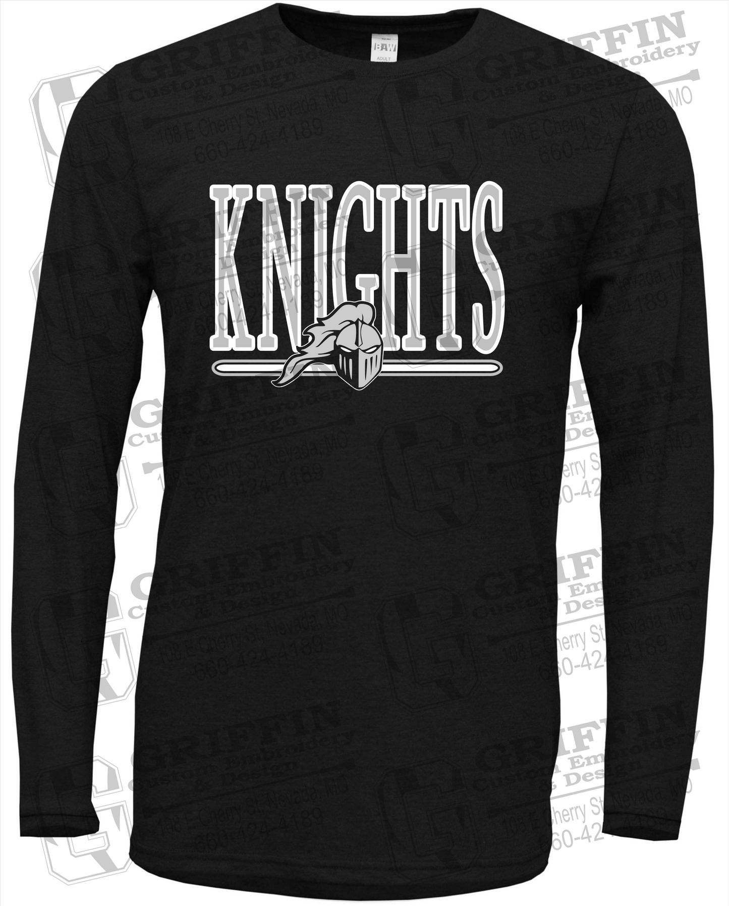 NEVC Knights 23-E Long Sleeve T-Shirt