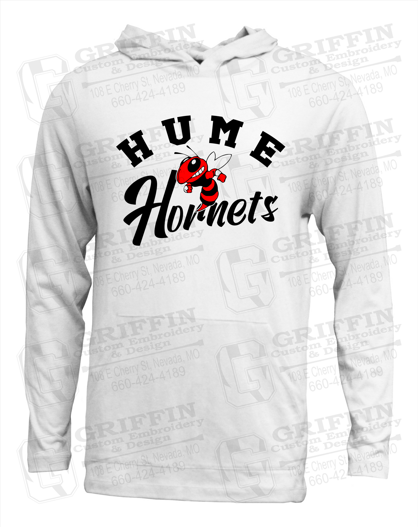 Soft-Tek T-Shirt Hoodie - Hume Hornets 23-E