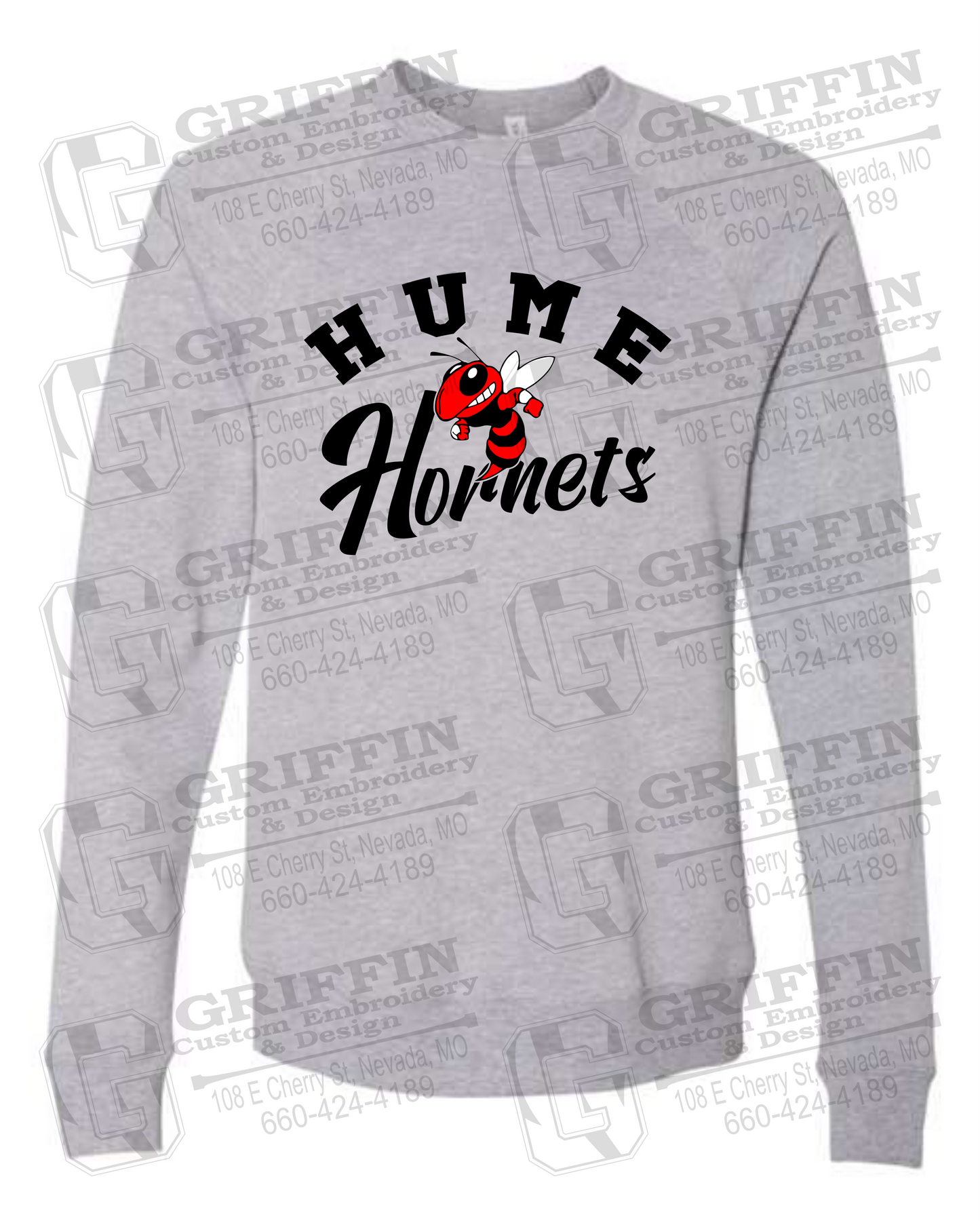 Sponge Fleece Sweatshirt - Hume Hornets 23-E