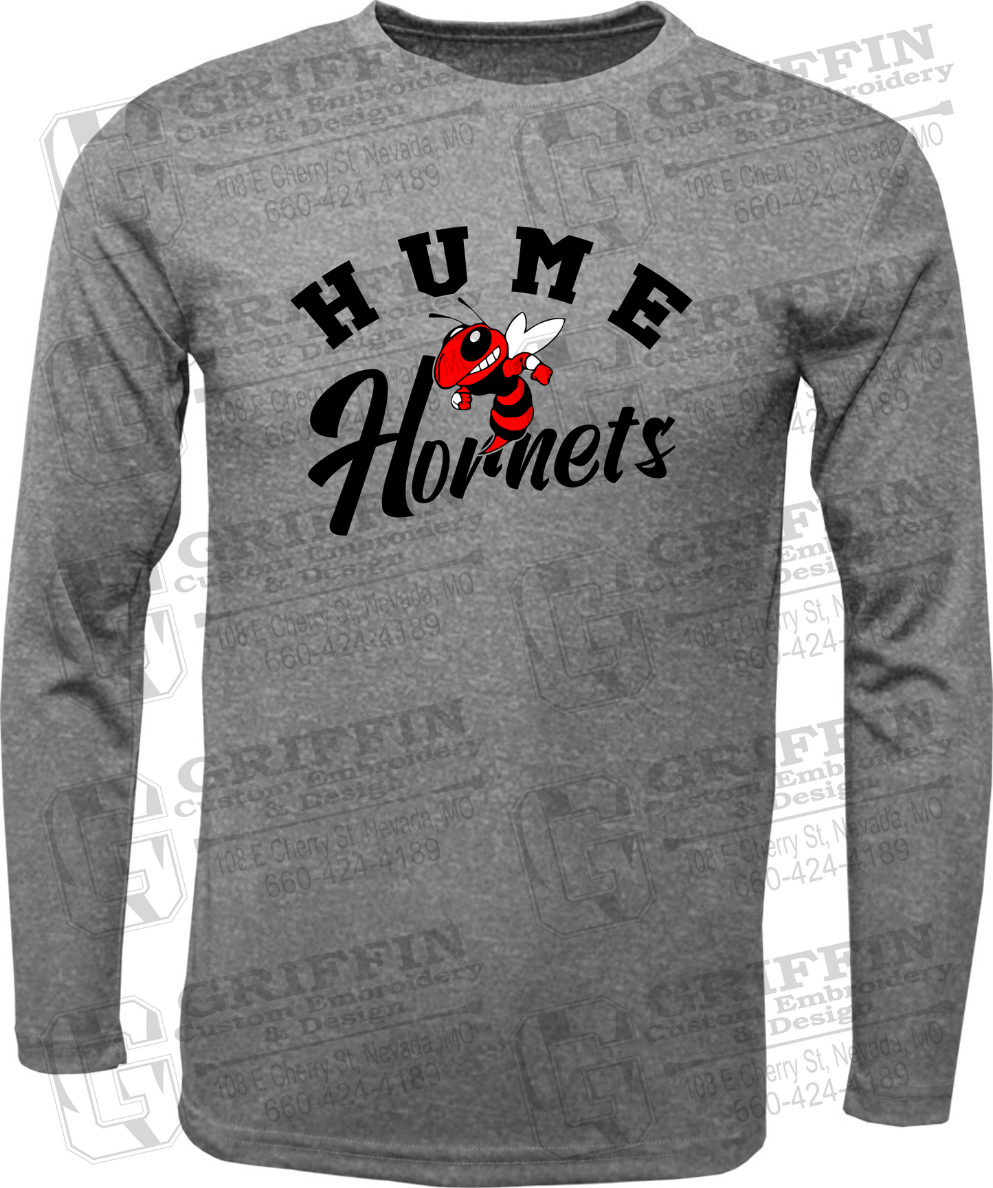 Toddler Dry-Fit Long Sleeve T-Shirt - Hume Hornets 23-E