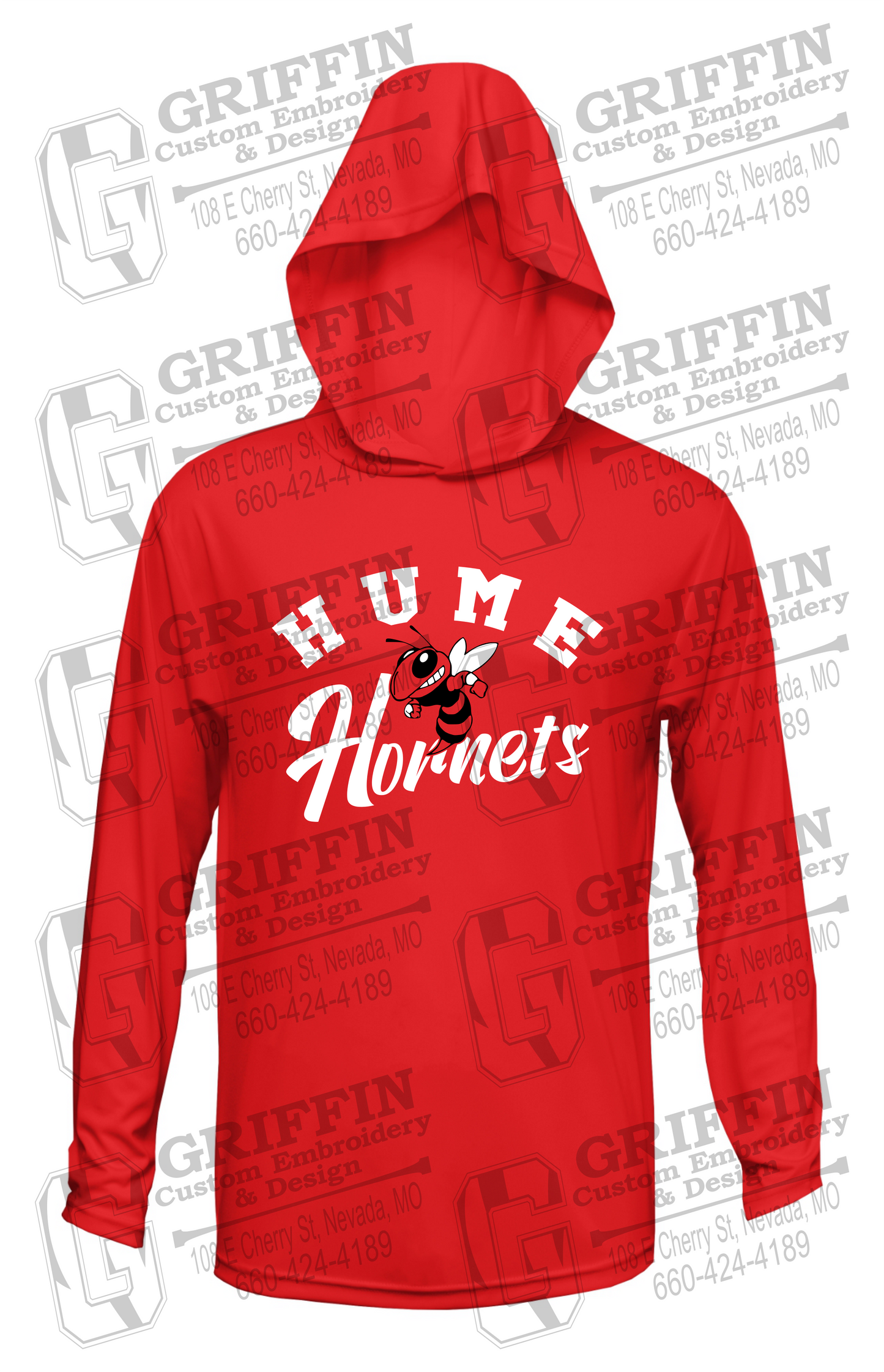 Dry-Fit T-Shirt Hoodie - Hume Hornets 23-E