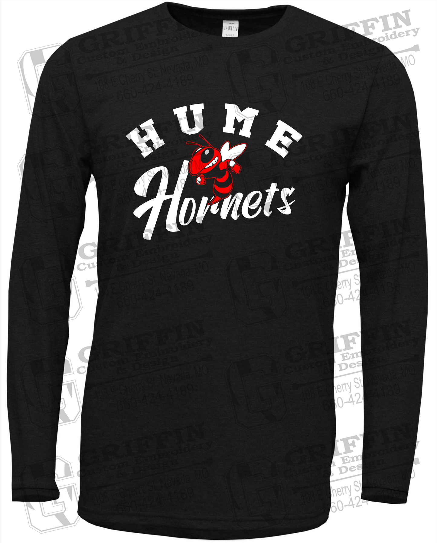 Soft-Tek Long Sleeve T-Shirt - Hume Hornets 23-E