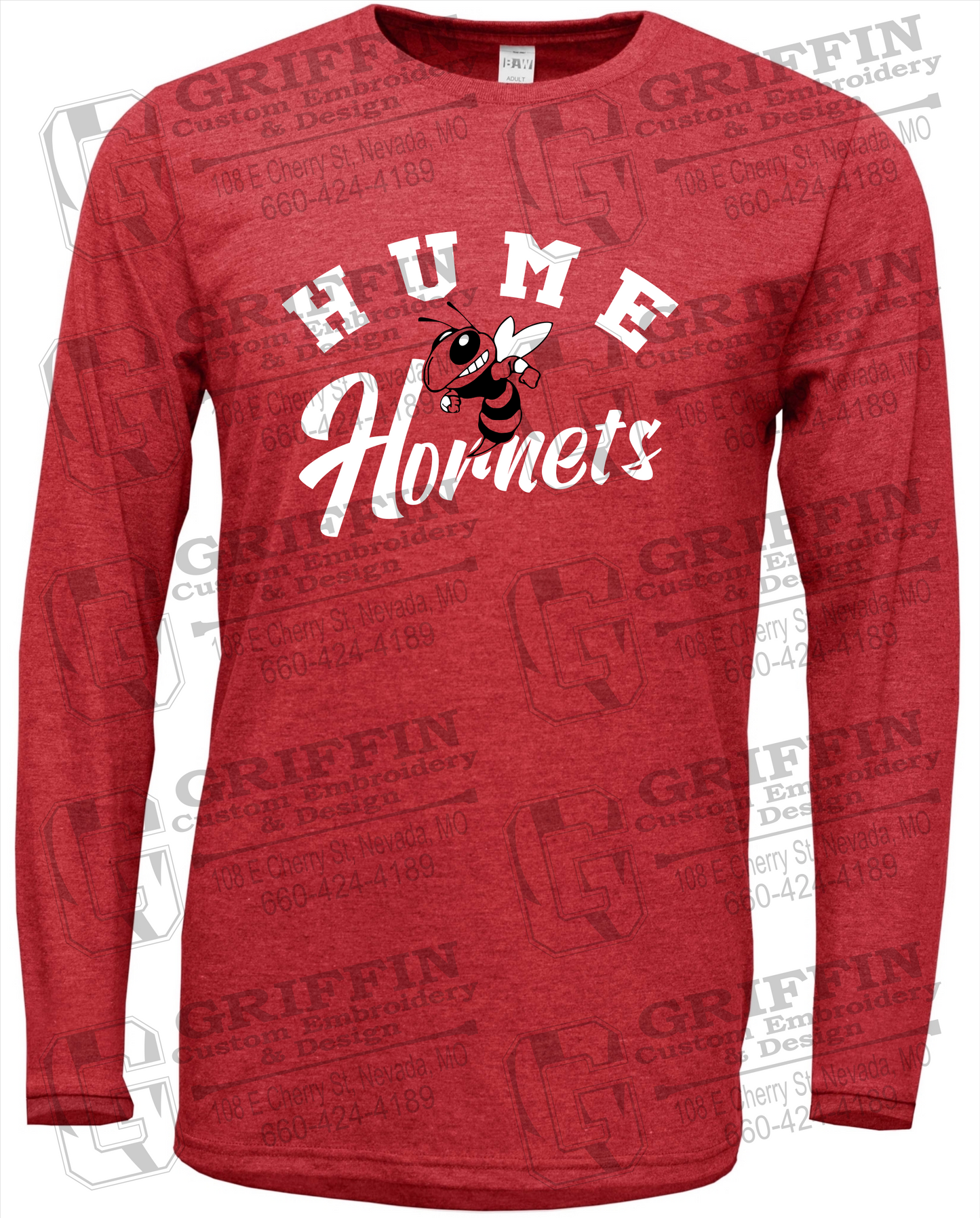 Soft-Tek Long Sleeve T-Shirt - Hume Hornets 23-E