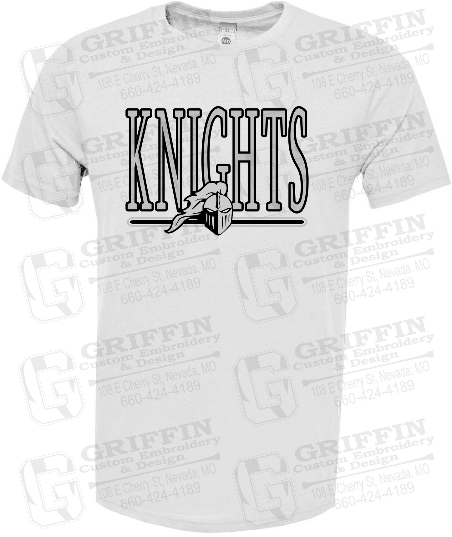 Soft-Tek Short Sleeve T-Shirt - NEVC Knights 23-E