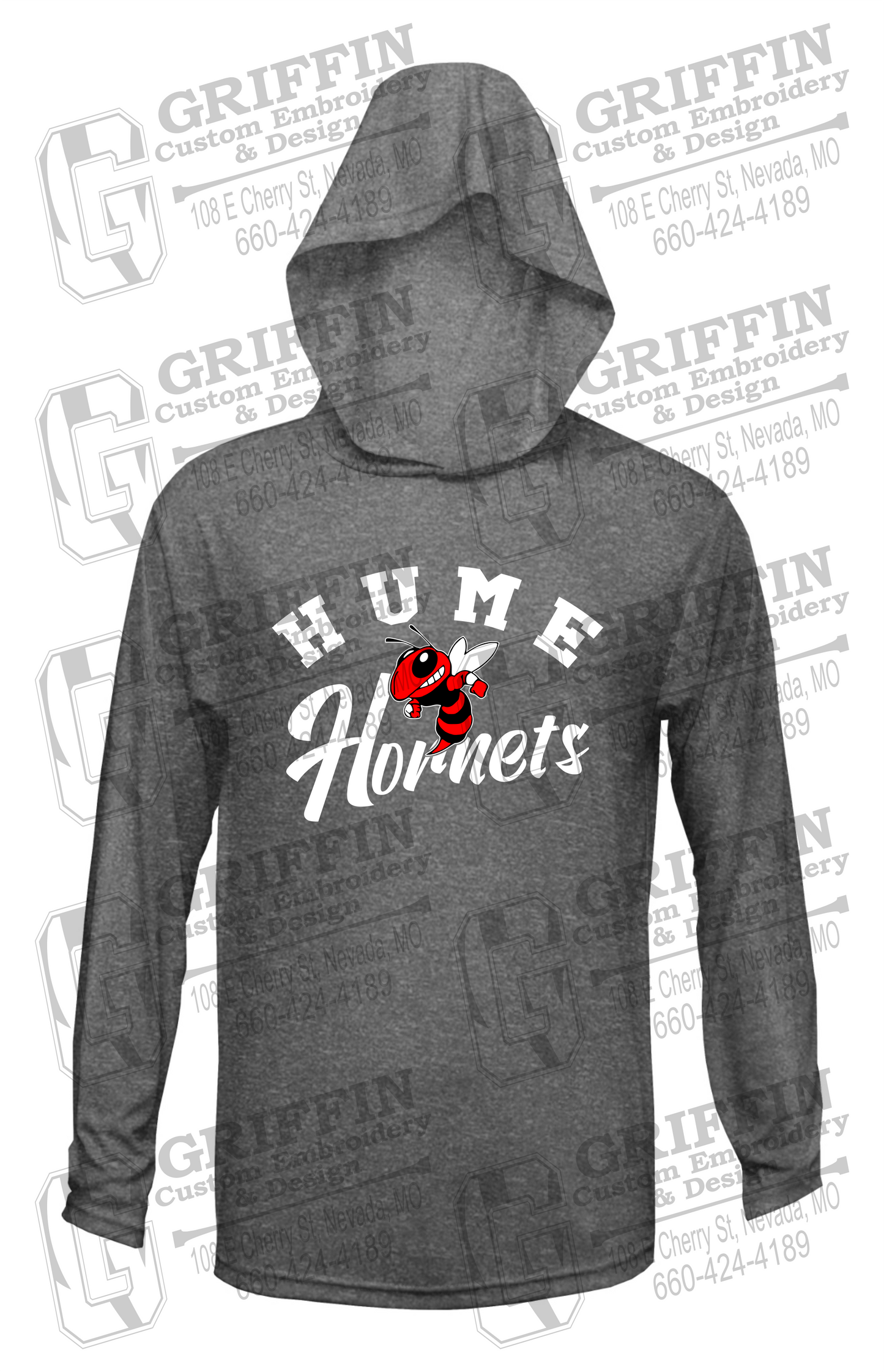 Dry-Fit T-Shirt Hoodie - Hume Hornets 23-E