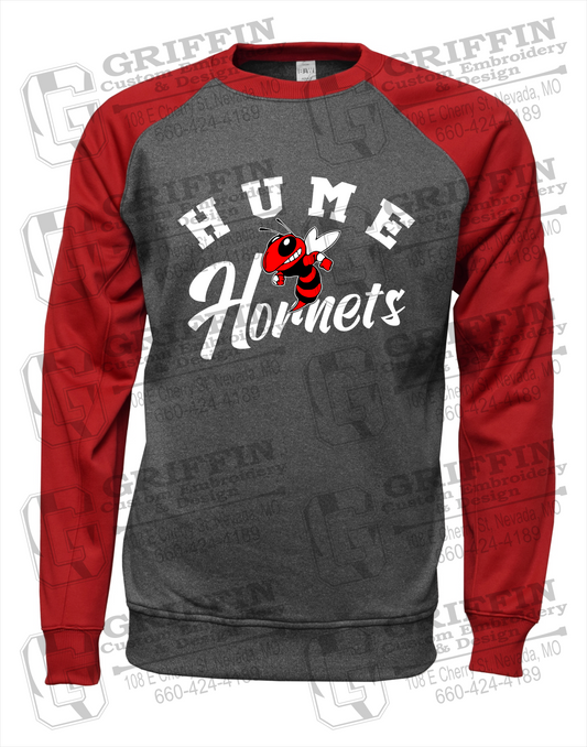 Hume Hornets 23-E Youth Raglan Sweatshirt
