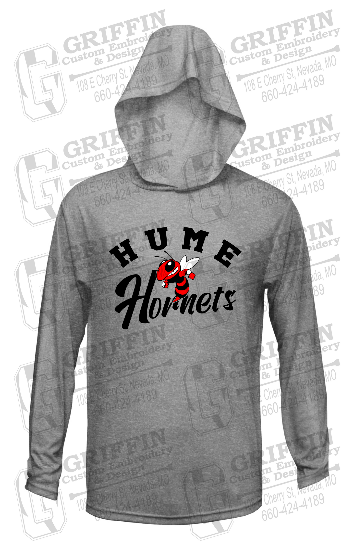 Dry-Fit T-Shirt Hoodie - Hume Hornets 23-E