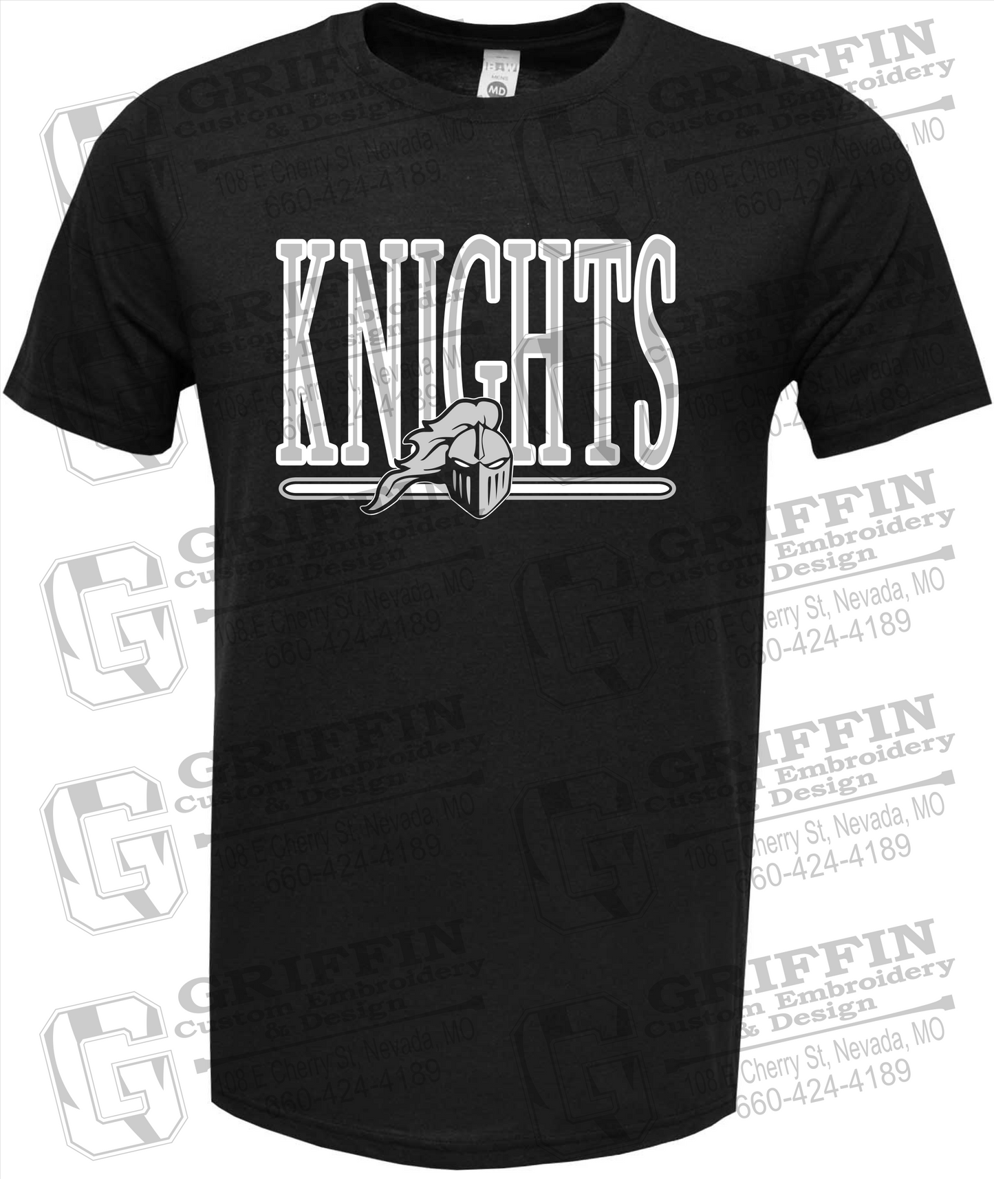 Soft-Tek Short Sleeve T-Shirt - NEVC Knights 23-E