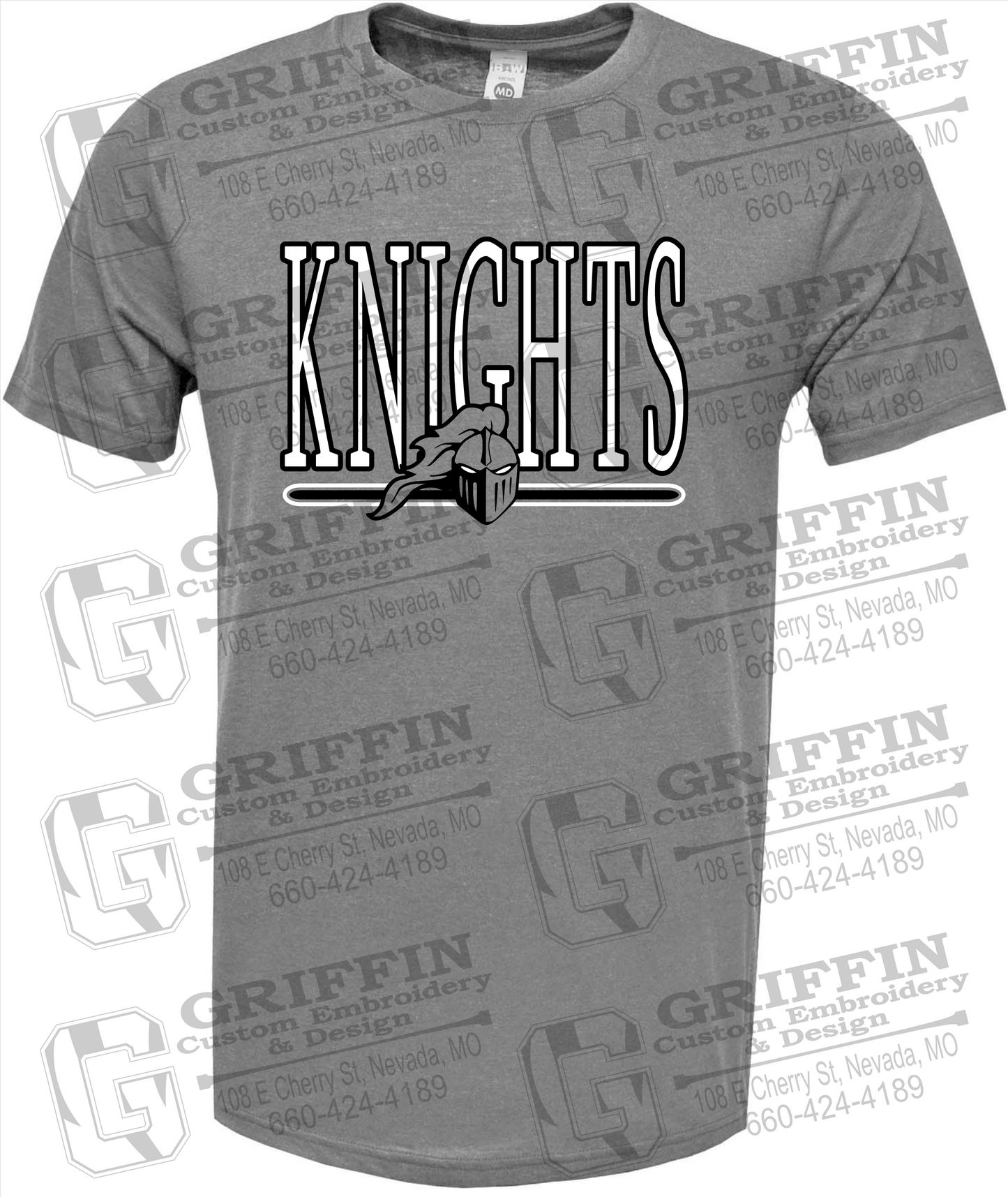 Soft-Tek Short Sleeve T-Shirt - NEVC Knights 23-E