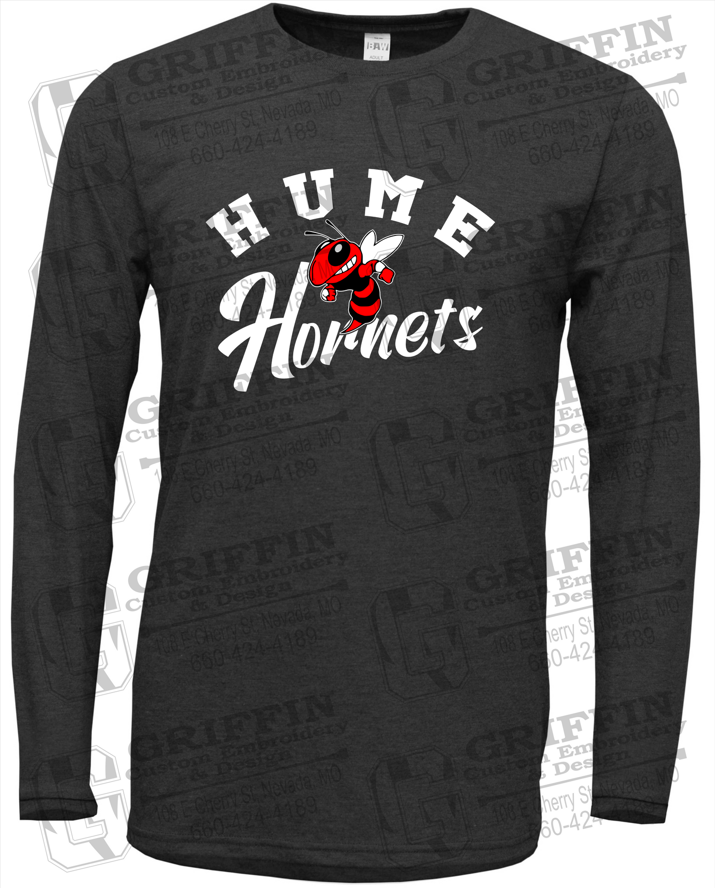 Soft-Tek Long Sleeve T-Shirt - Hume Hornets 23-E