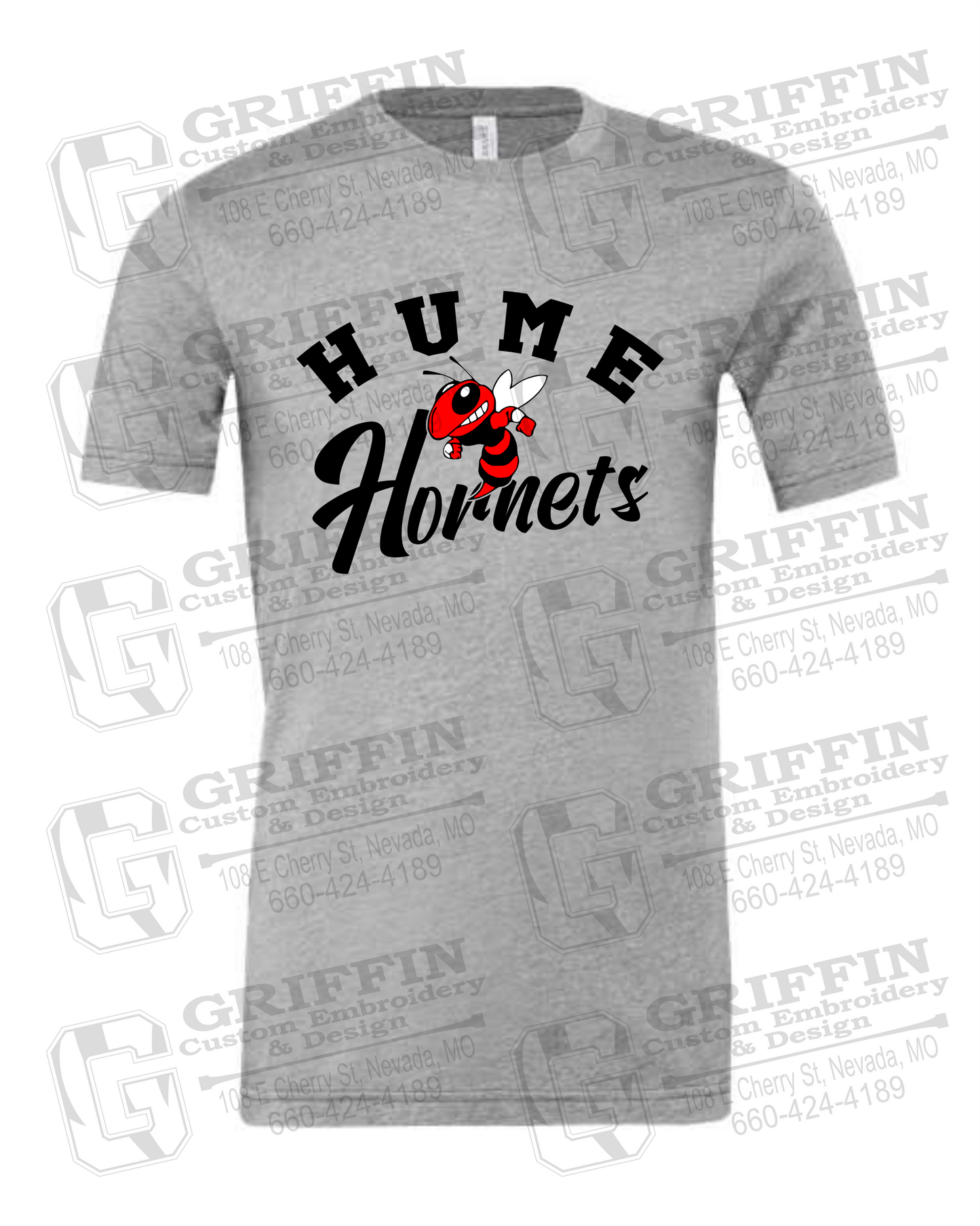 Cotton Short Sleeve T-Shirt - Hume Hornets 23-E