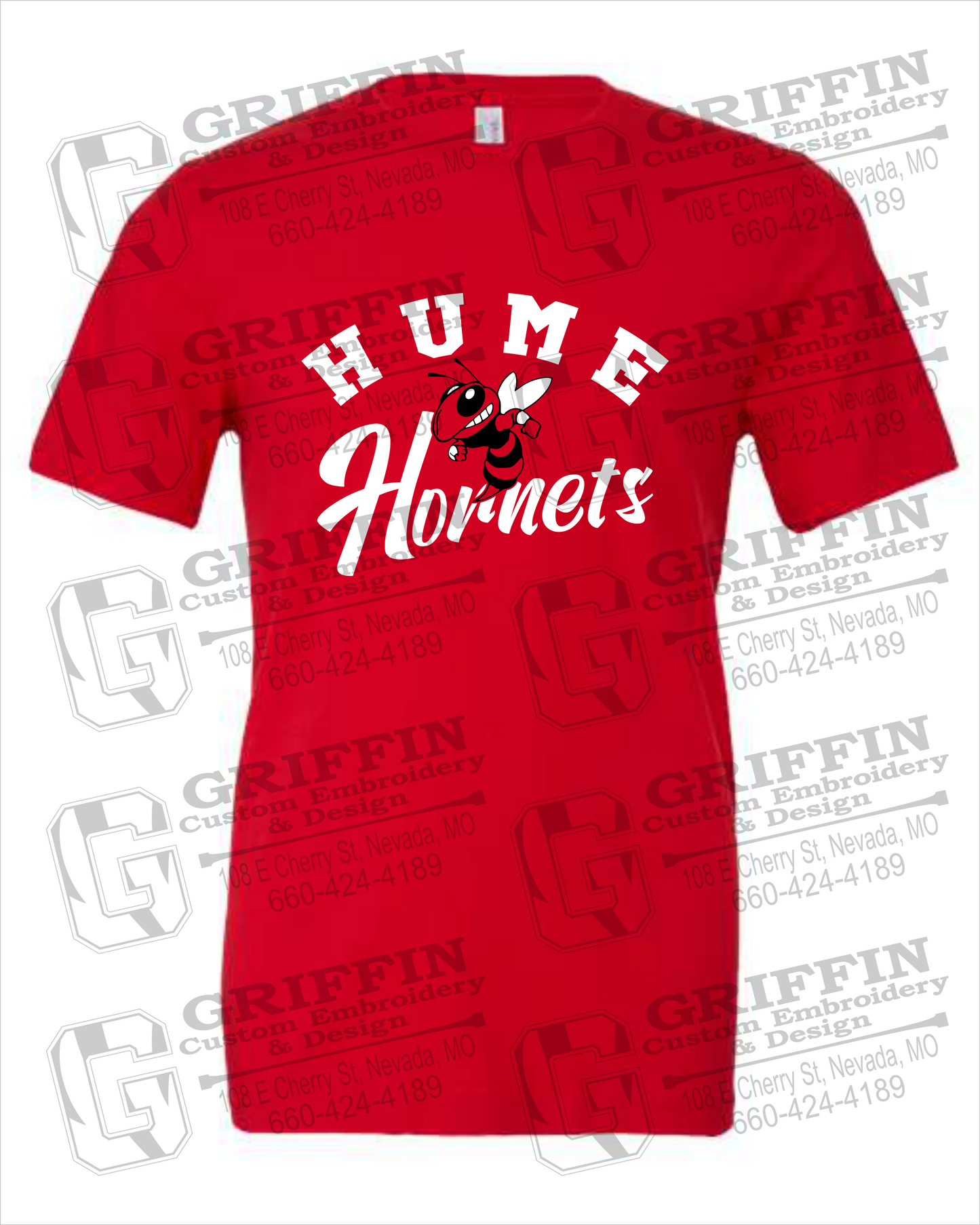 Cotton Short Sleeve T-Shirt - Hume Hornets 23-E