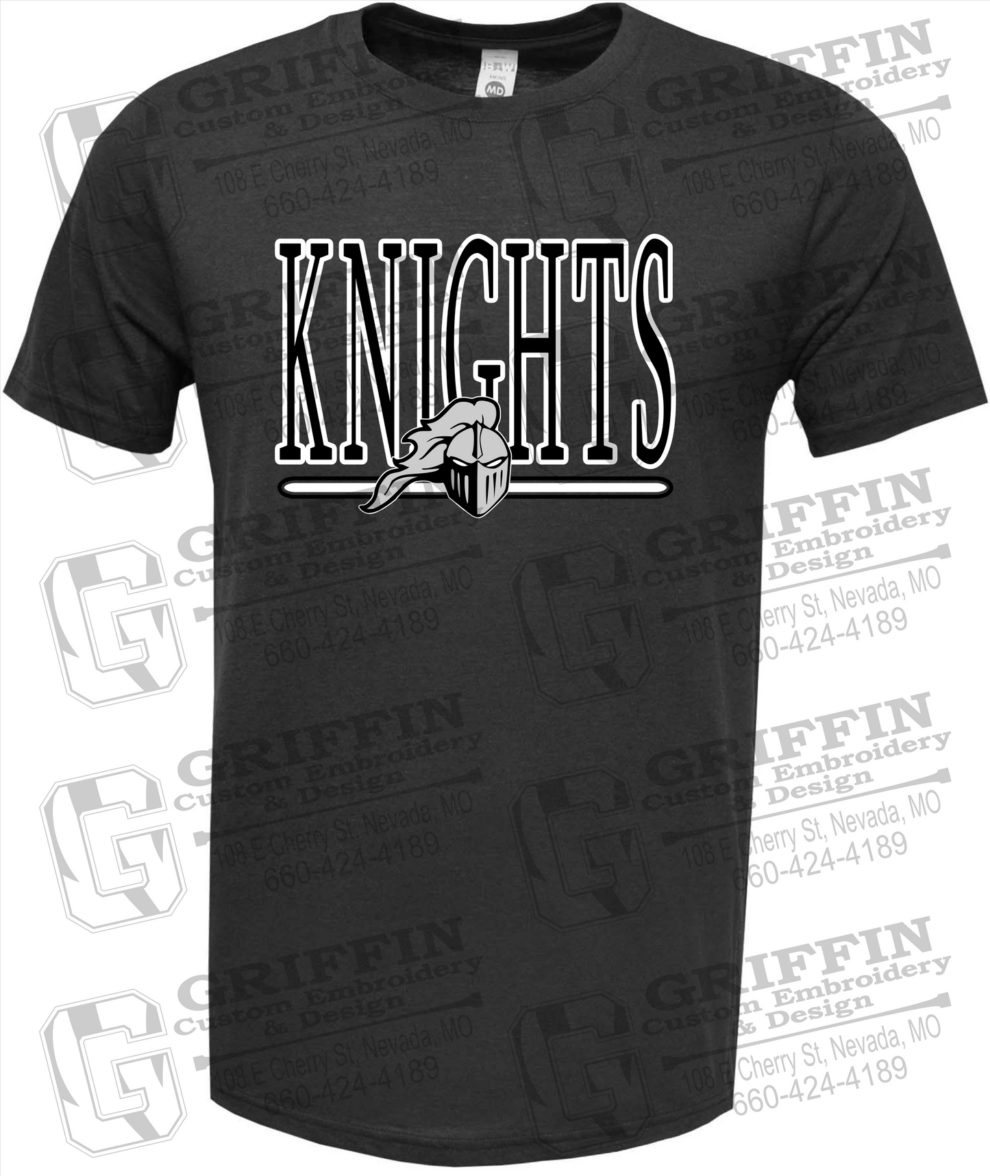 Soft-Tek Short Sleeve T-Shirt - NEVC Knights 23-E