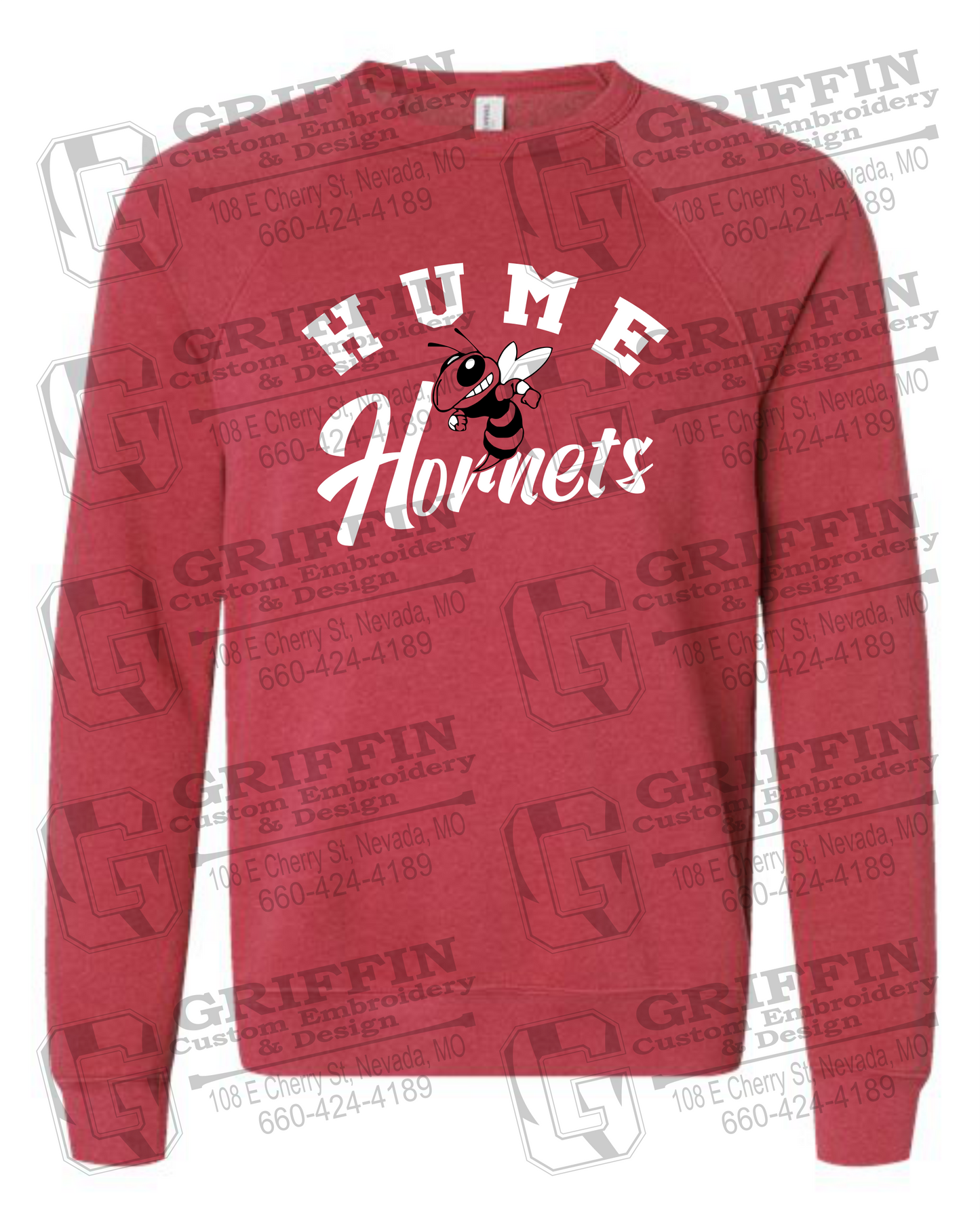 Sponge Fleece Sweatshirt - Hume Hornets 23-E