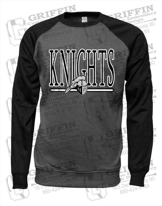 NEVC Knights 23-E Raglan Sweatshirt