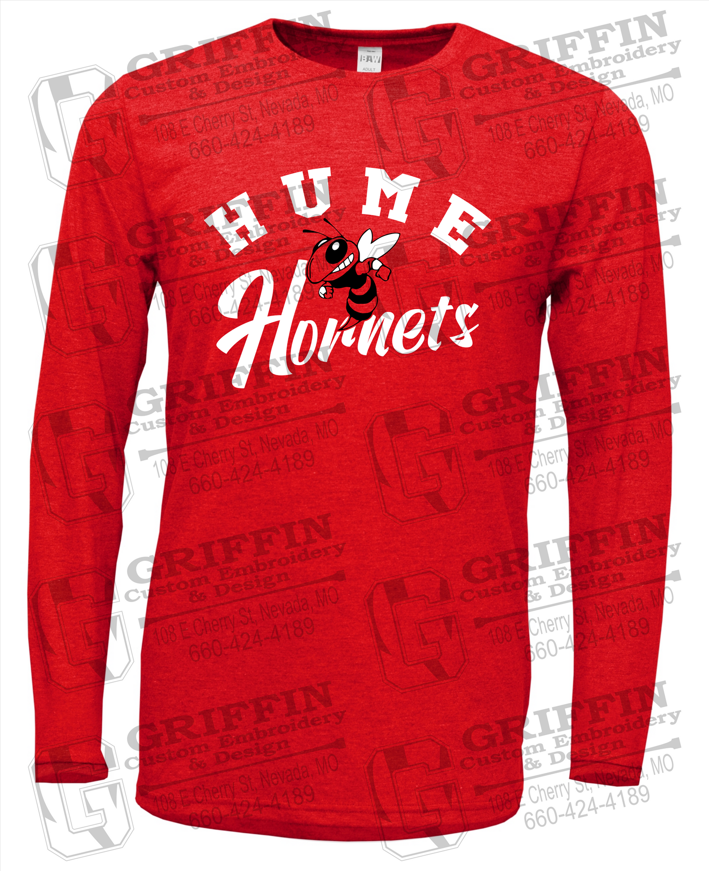 Soft-Tek Long Sleeve T-Shirt - Hume Hornets 23-E