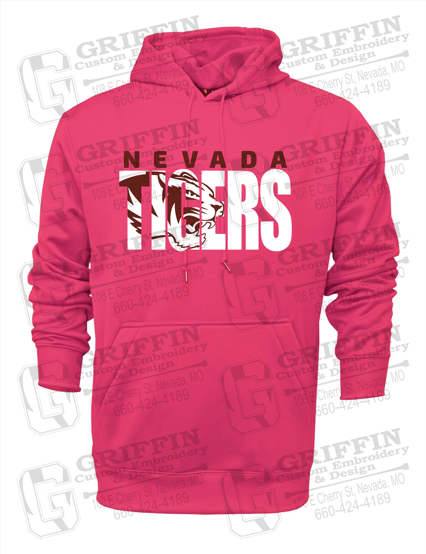 Performance Fleece Hoodie - Nevada Tigers 23-F