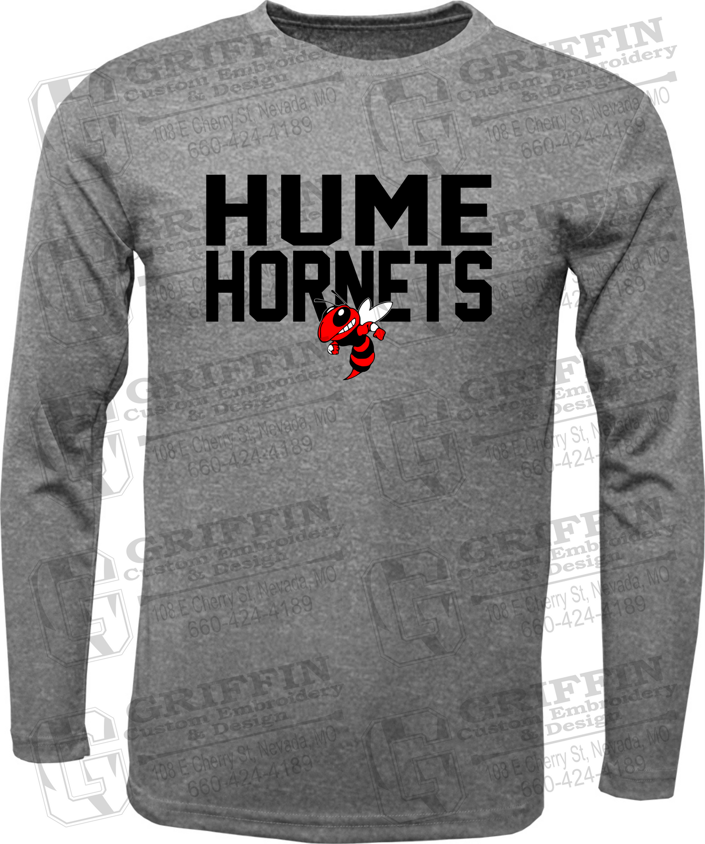 Toddler Dry-Fit Long Sleeve T-Shirt - Hume Hornets 23-F