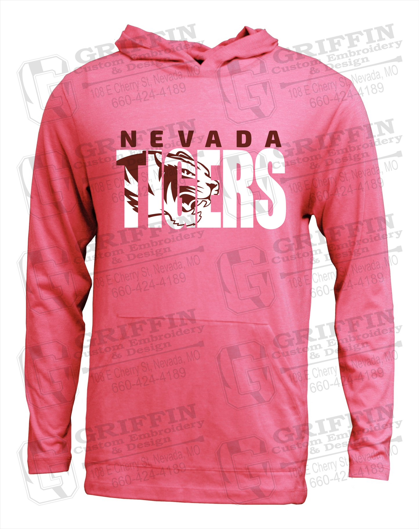 Soft-Tek T-Shirt Hoodie - Nevada Tigers 23-F