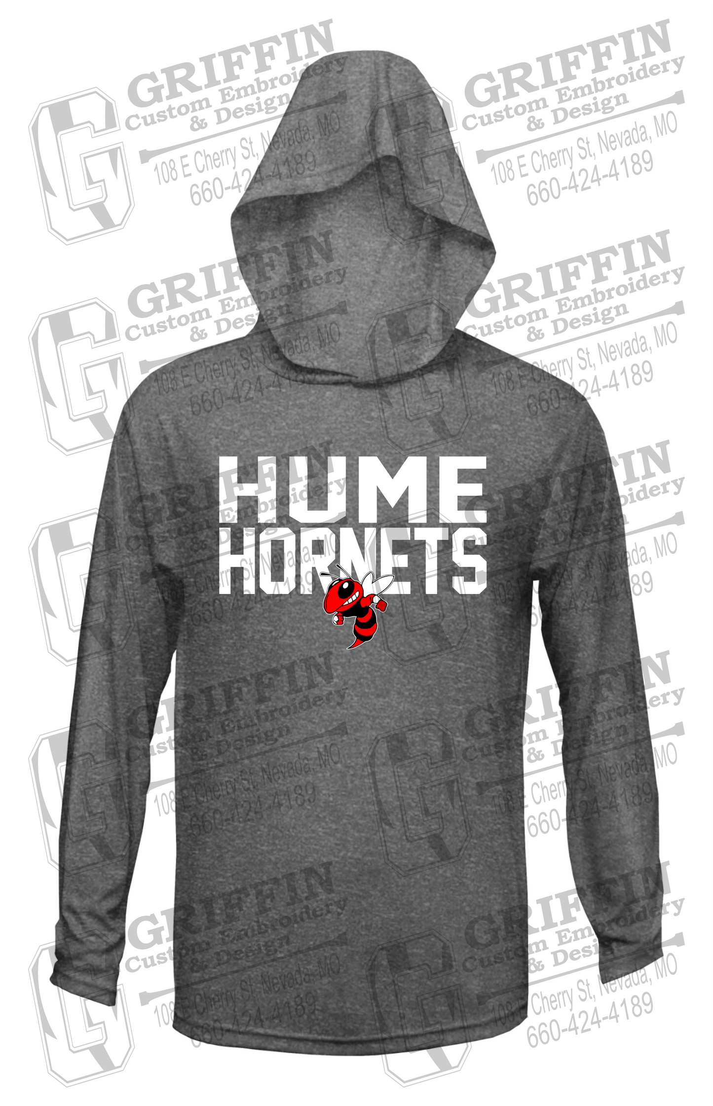 Dry-Fit T-Shirt Hoodie - Hume Hornets 23-F